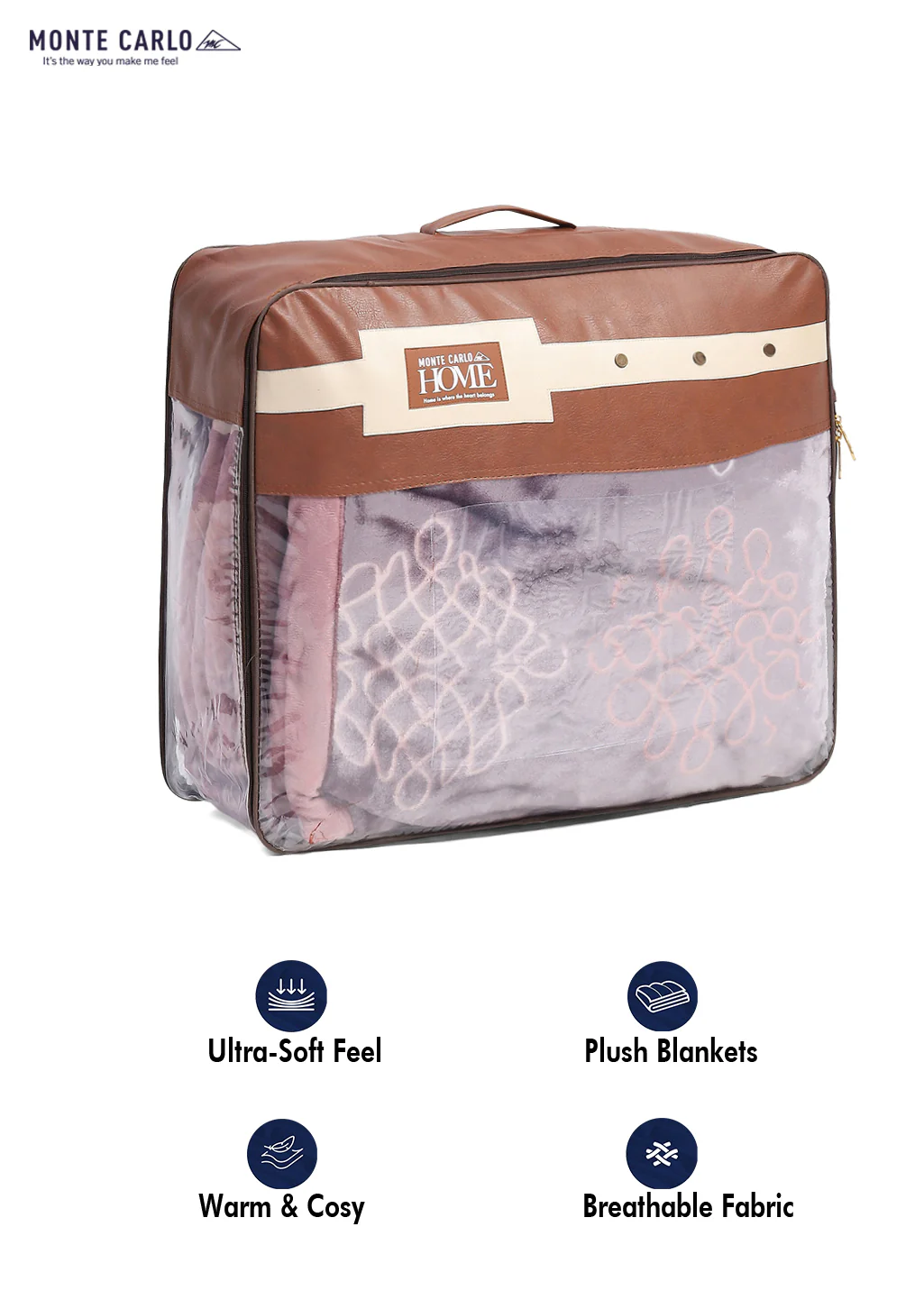 Printed Double Bed Reversible Blanket 2 Ply, 853 GSM, 4.5 kg (Tohfa) - Image 12