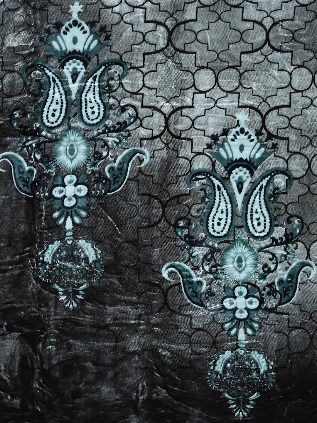 Printed Double Bed Reversible Blanket 2 Ply, 871 GSM, 4.6 kg (Moonvalley) - Image 6