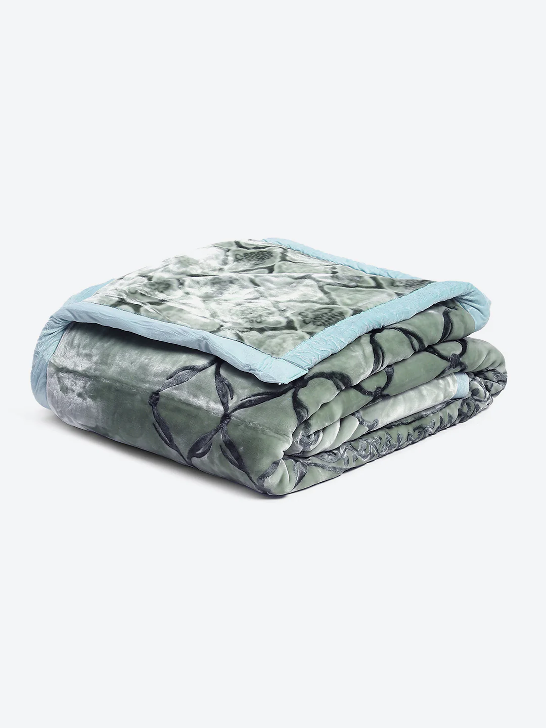 Printed Double Bed Reversible Blanket 2 Ply, 947 GSM, 5 kg (Rusty) - Image 5