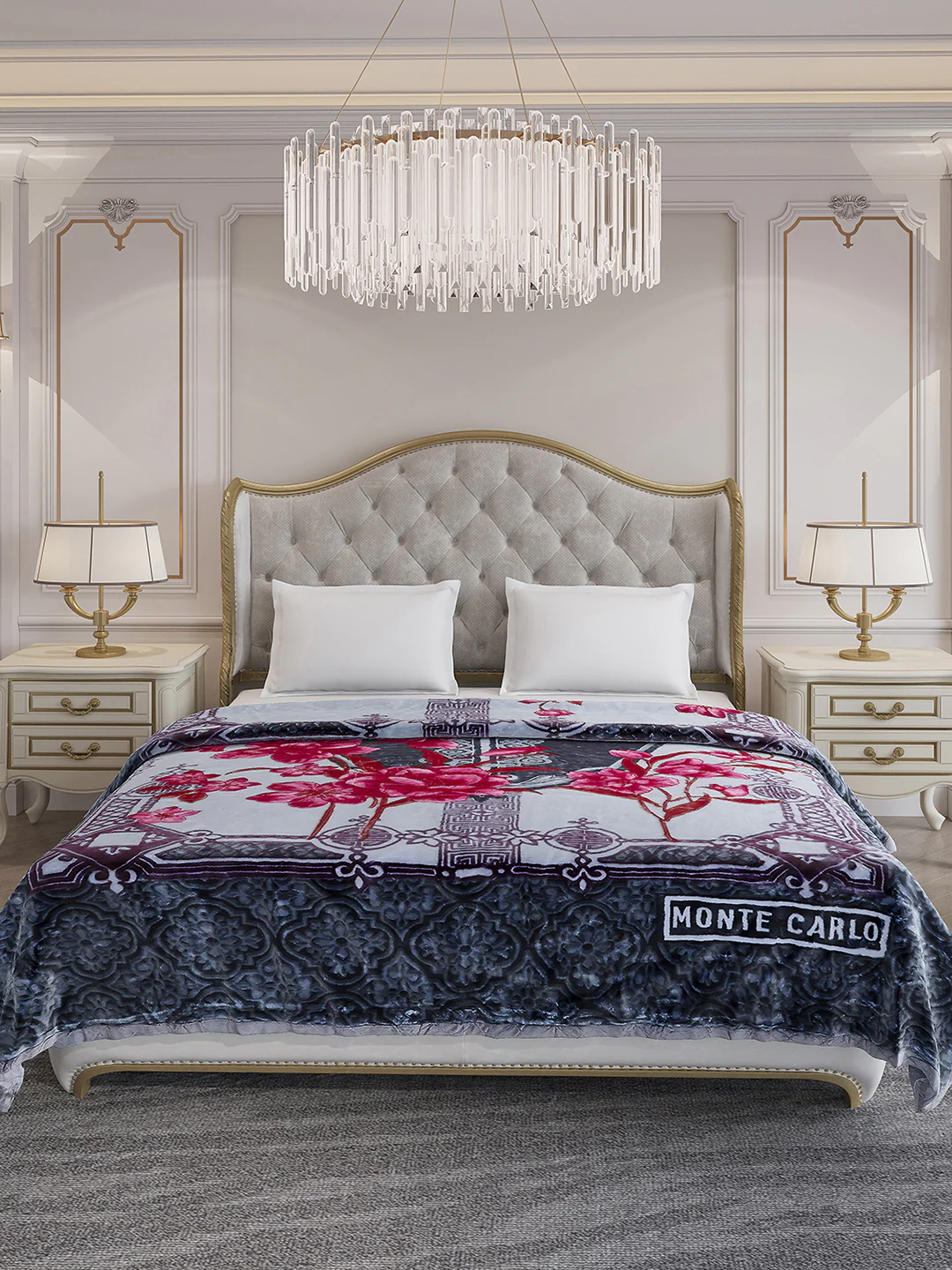 Printed Double Bed Reversible Blanket 3 Ply, 1516 GSM, 8 kg (Superimo) - Image 2