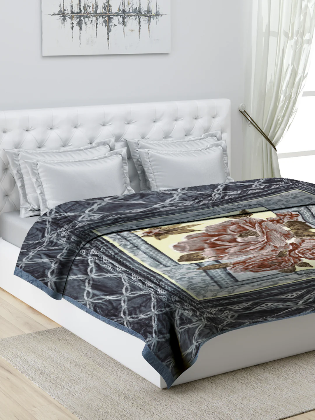 Printed Double Bed Blanket for Heavy Winter -1 Ply - Image 9