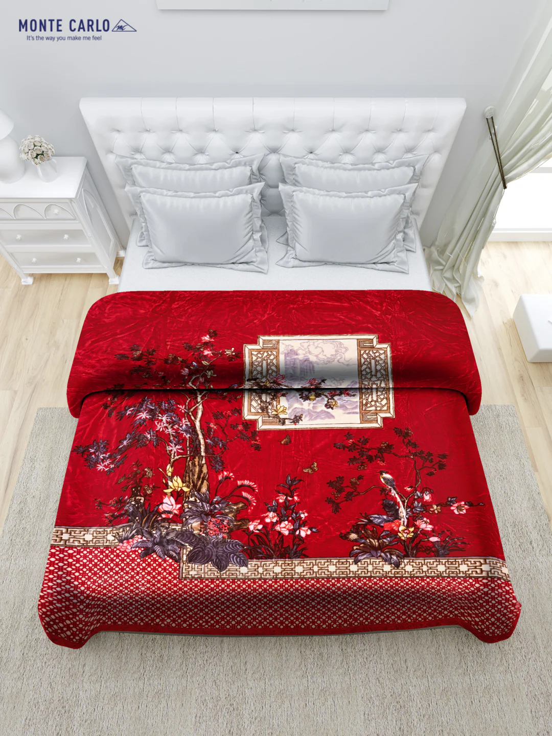 Printed Double Bed Blanket for Heavy Winter -1 Ply - Image 3