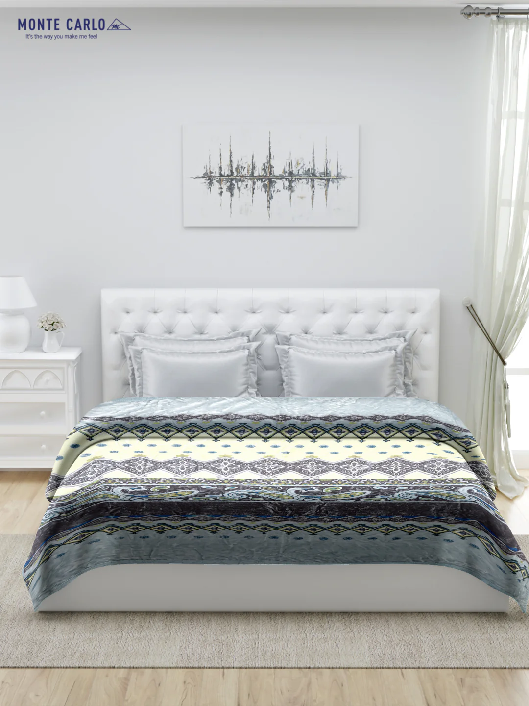 Printed Double Bed Blanket for Heavy Winter -1 Ply - Image 2