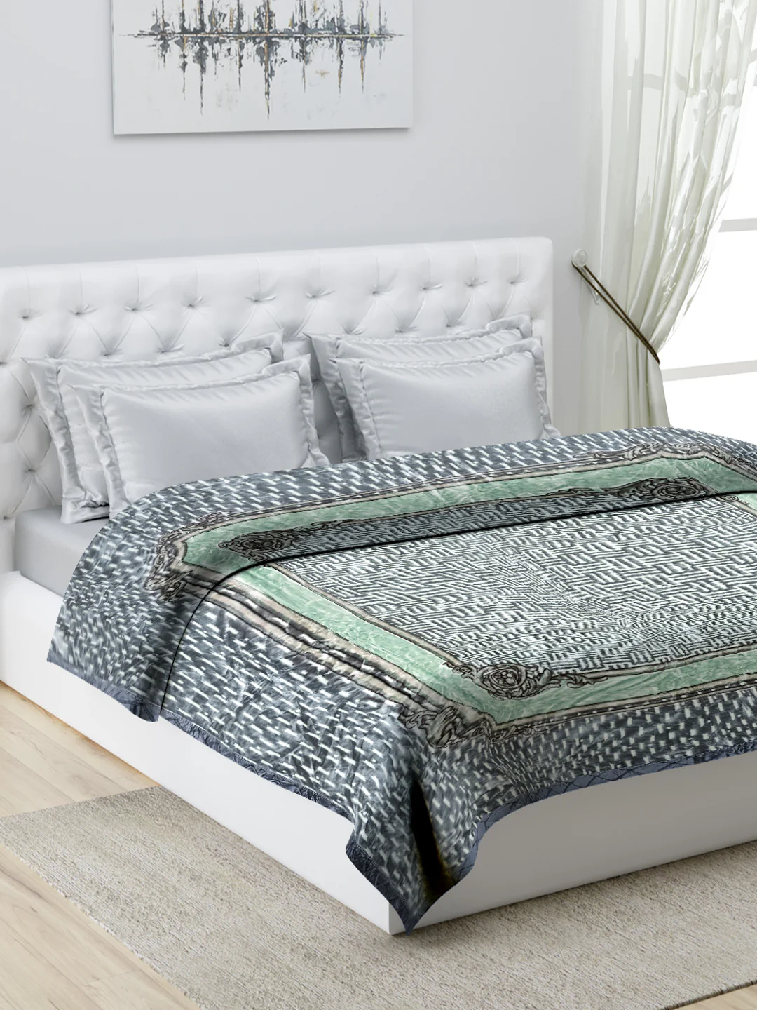 Printed Double Bed Blanket for Heavy Winter -1 Ply - Image 9