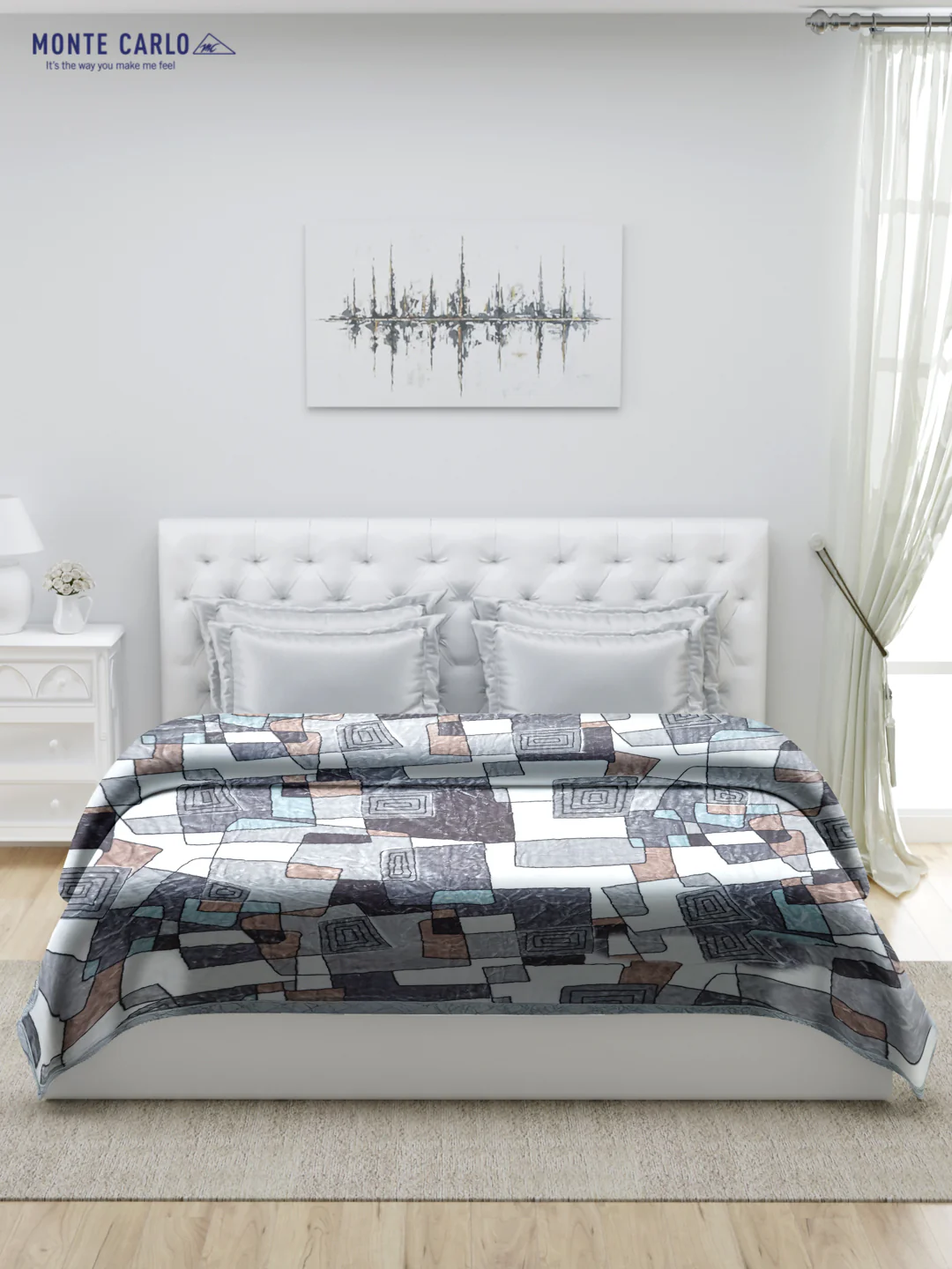 Printed Double Bed Blanket for Heavy Winter -1 Ply - Image 2