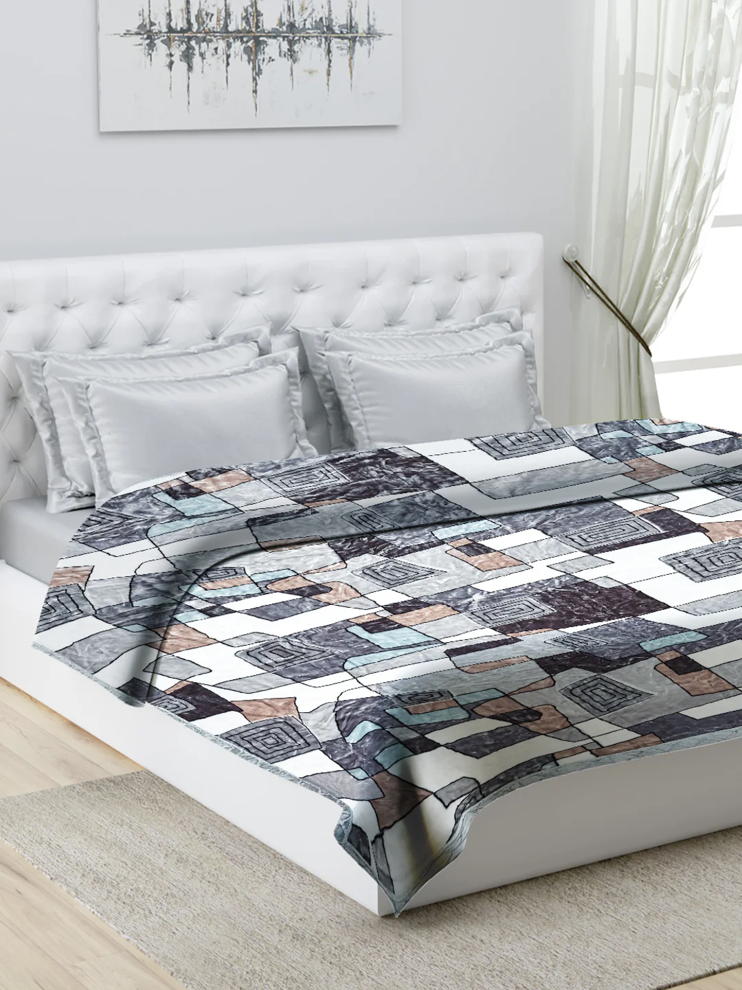 Printed Double Bed Blanket for Heavy Winter -1 Ply - Image 9