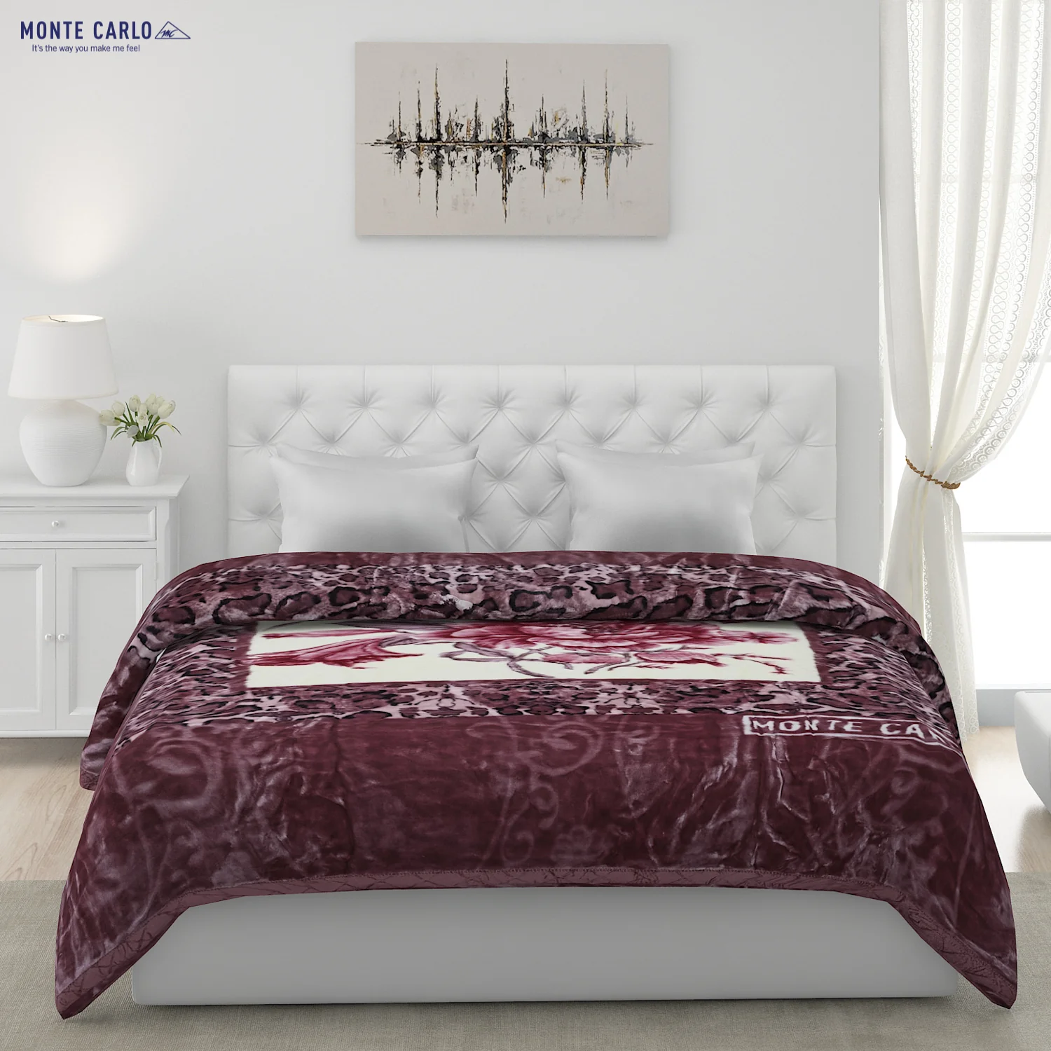 Printed Double Bed Blanket for Heavy Winter -2 Ply - Image 2