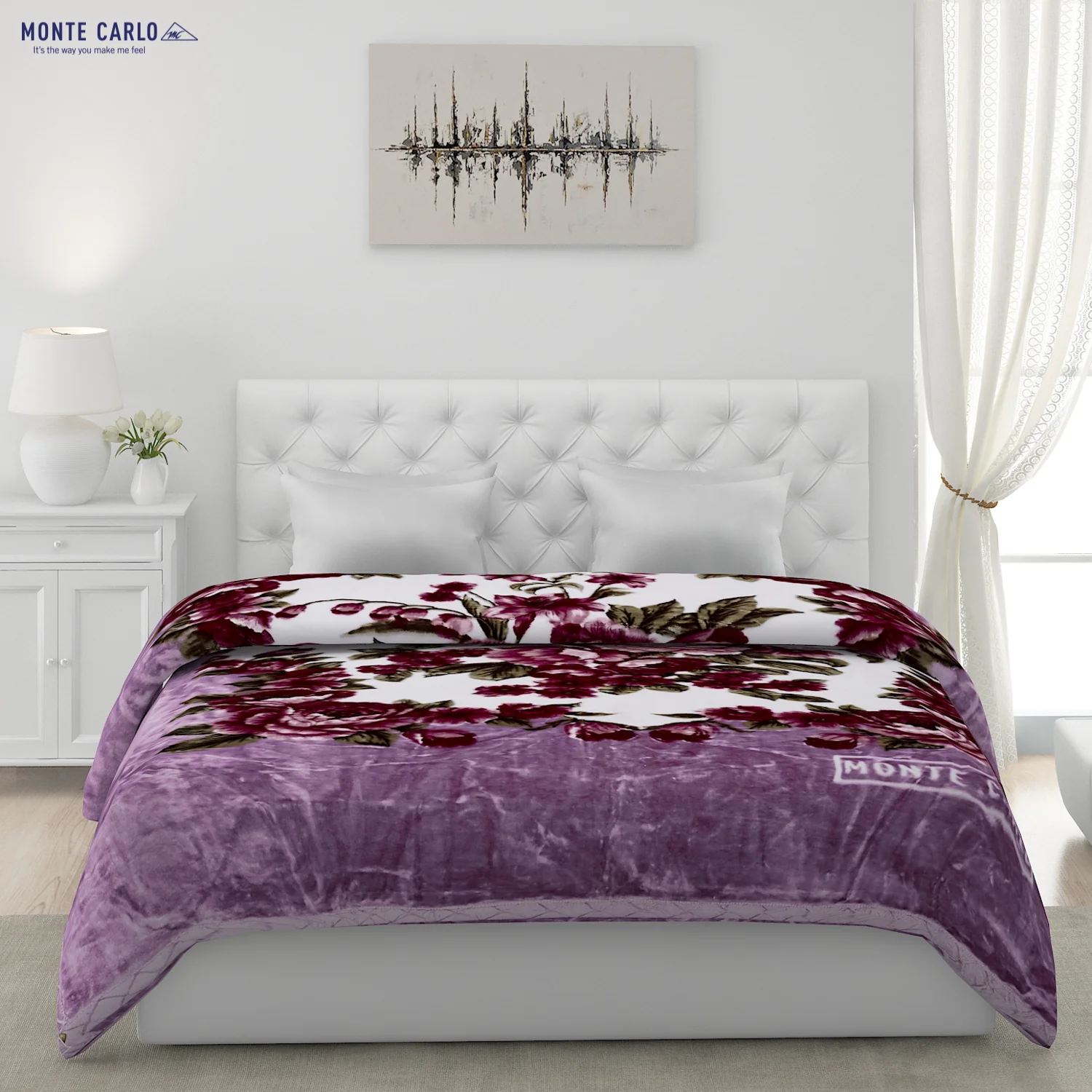Printed Double Bed Blanket for Heavy Winter -2 Ply - Image 2