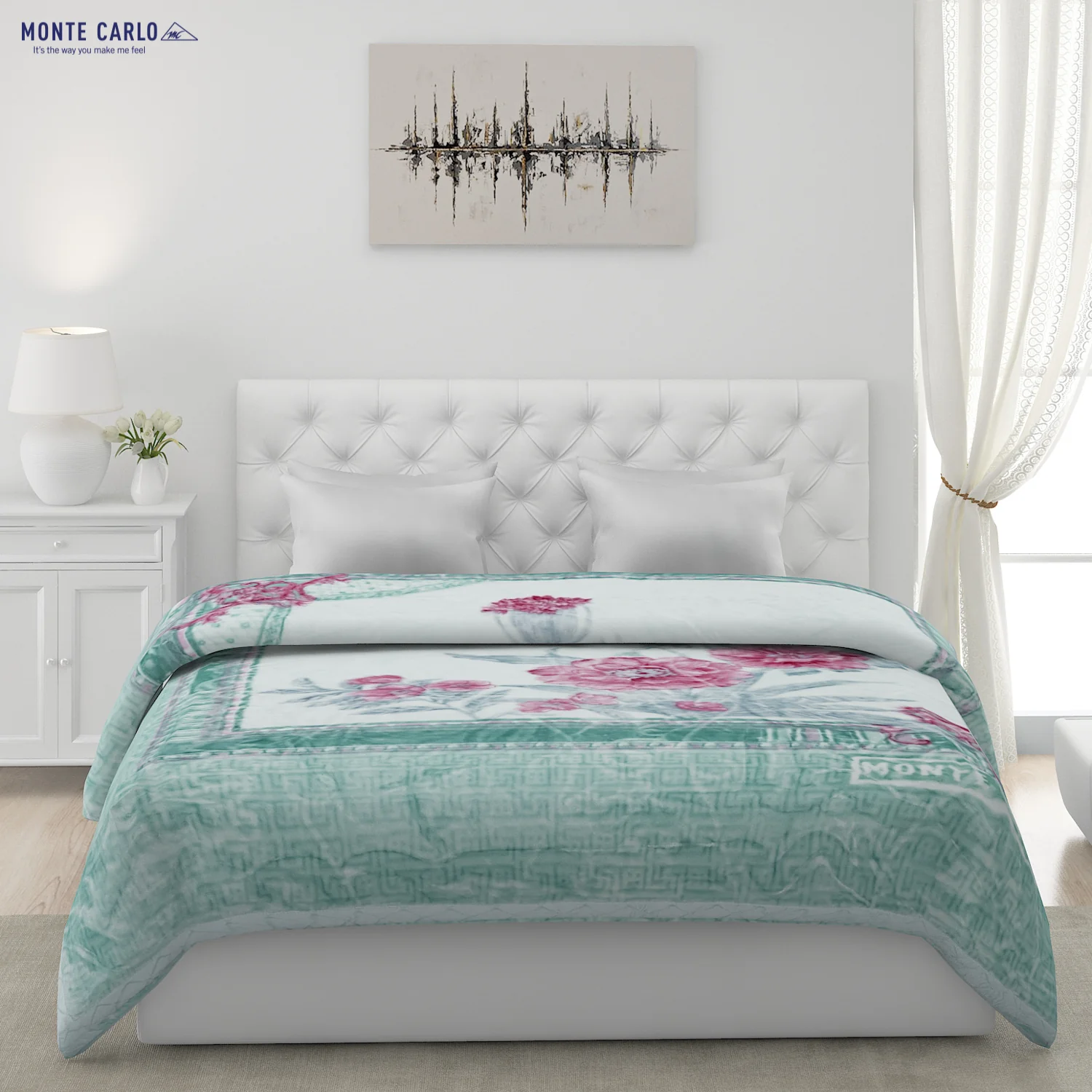 Printed Double Bed Blanket for Heavy Winter -2 Ply - Image 2