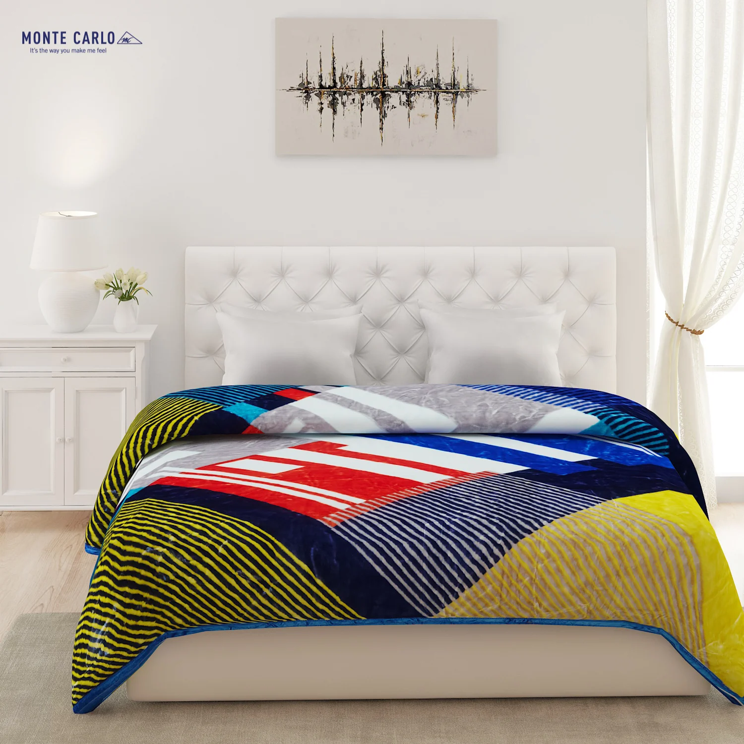 Printed Double Bed Blanket for Heavy Winter -2 Ply - Image 2