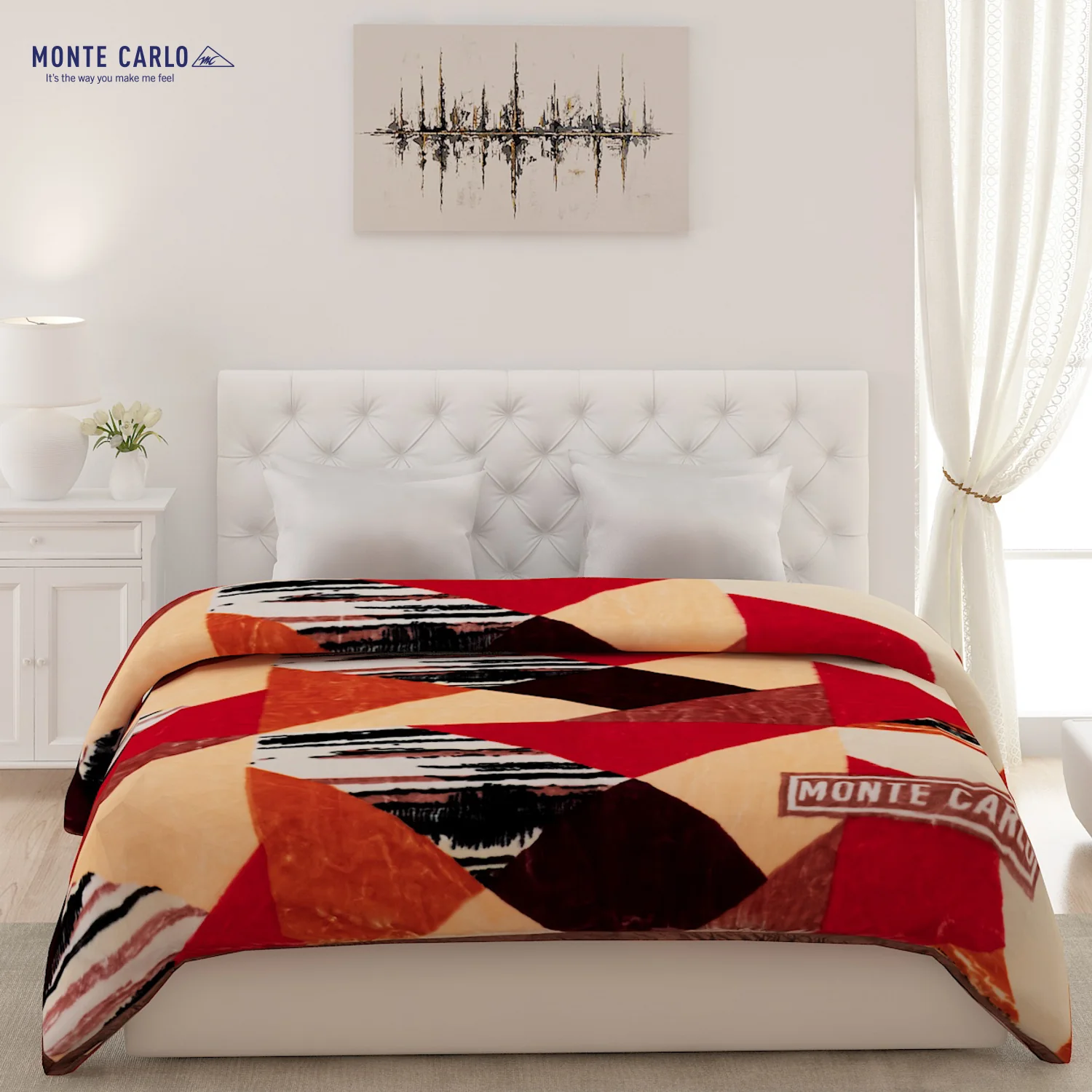 Printed Double Bed Blanket for Heavy Winter -2 Ply - Image 2