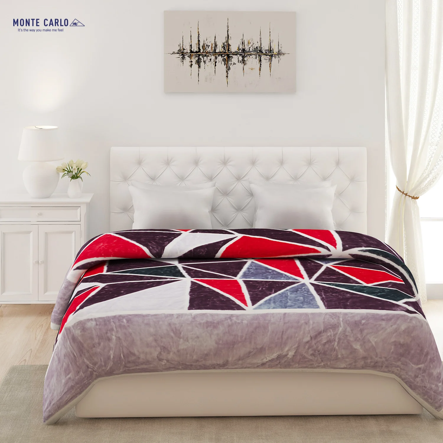 Printed Double Bed Blanket for Heavy Winter -2 Ply - Image 2