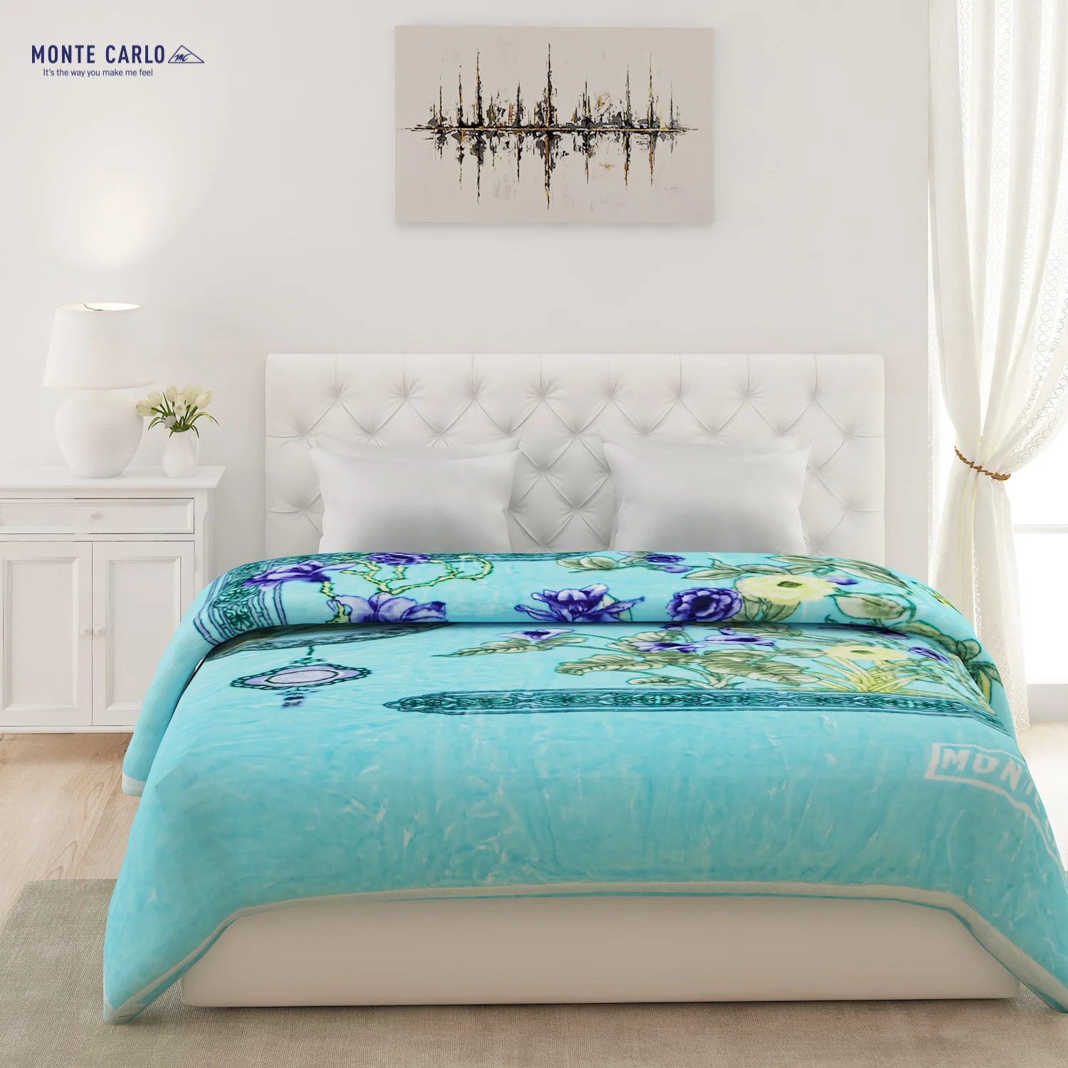 Printed Double Bed Blanket for Heavy Winter -2 Ply - Image 2