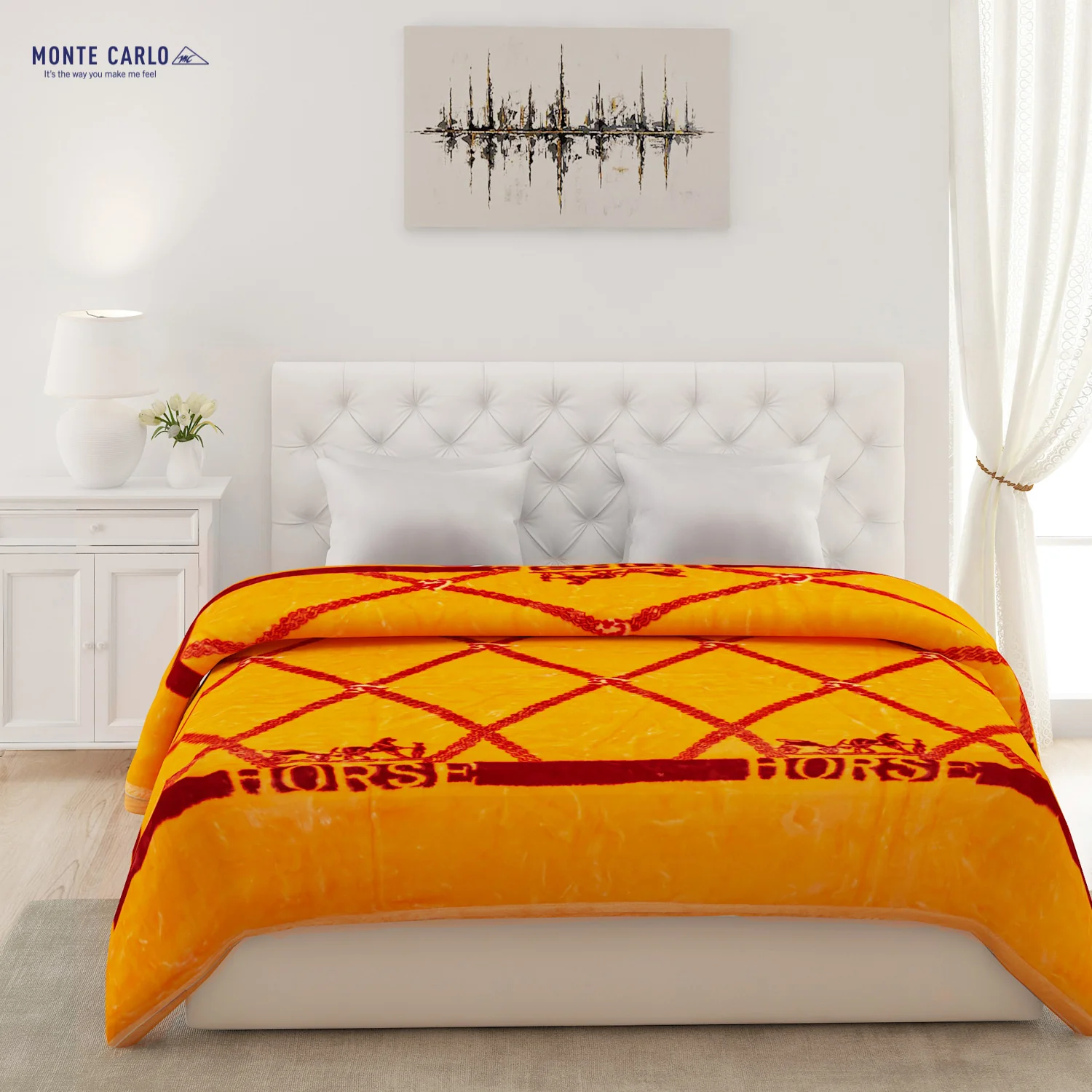 Printed Double Bed Blanket for Heavy Winter -2 Ply - Image 2