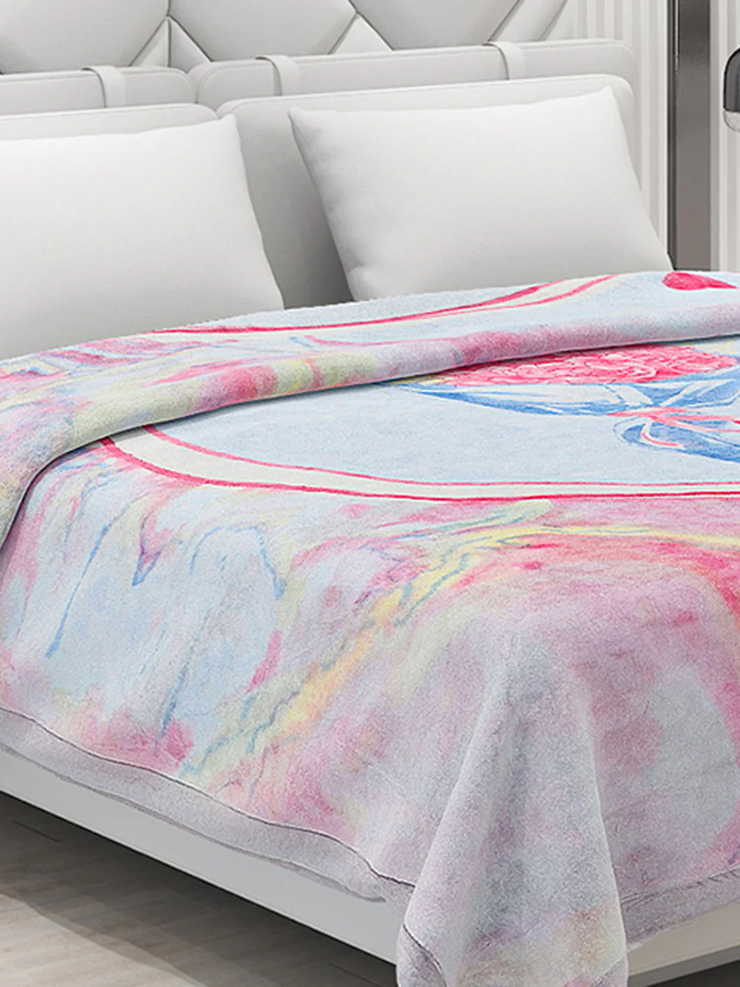 Printed Double Bed Blanket for Heavy Winter -2 Ply - Image 4