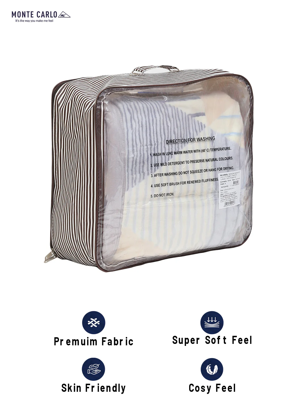 Printed Double Bed Blanket for Heavy Winter -2 Ply - Image 8