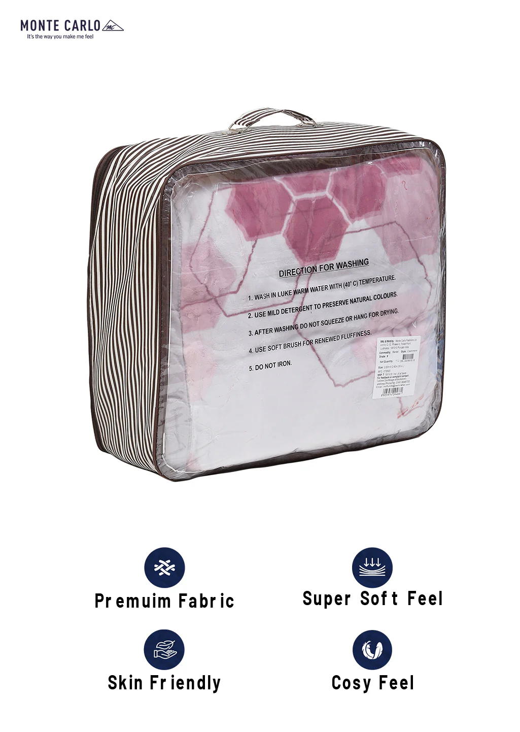 Printed Double Bed Blanket for Heavy Winter -2 Ply - Image 8