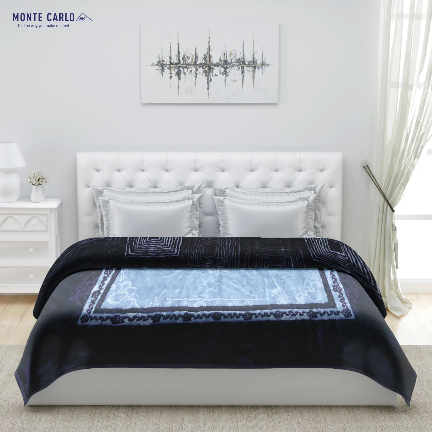 Printed Double Bed Blanket for Heavy Winter -2 Ply - Image 3