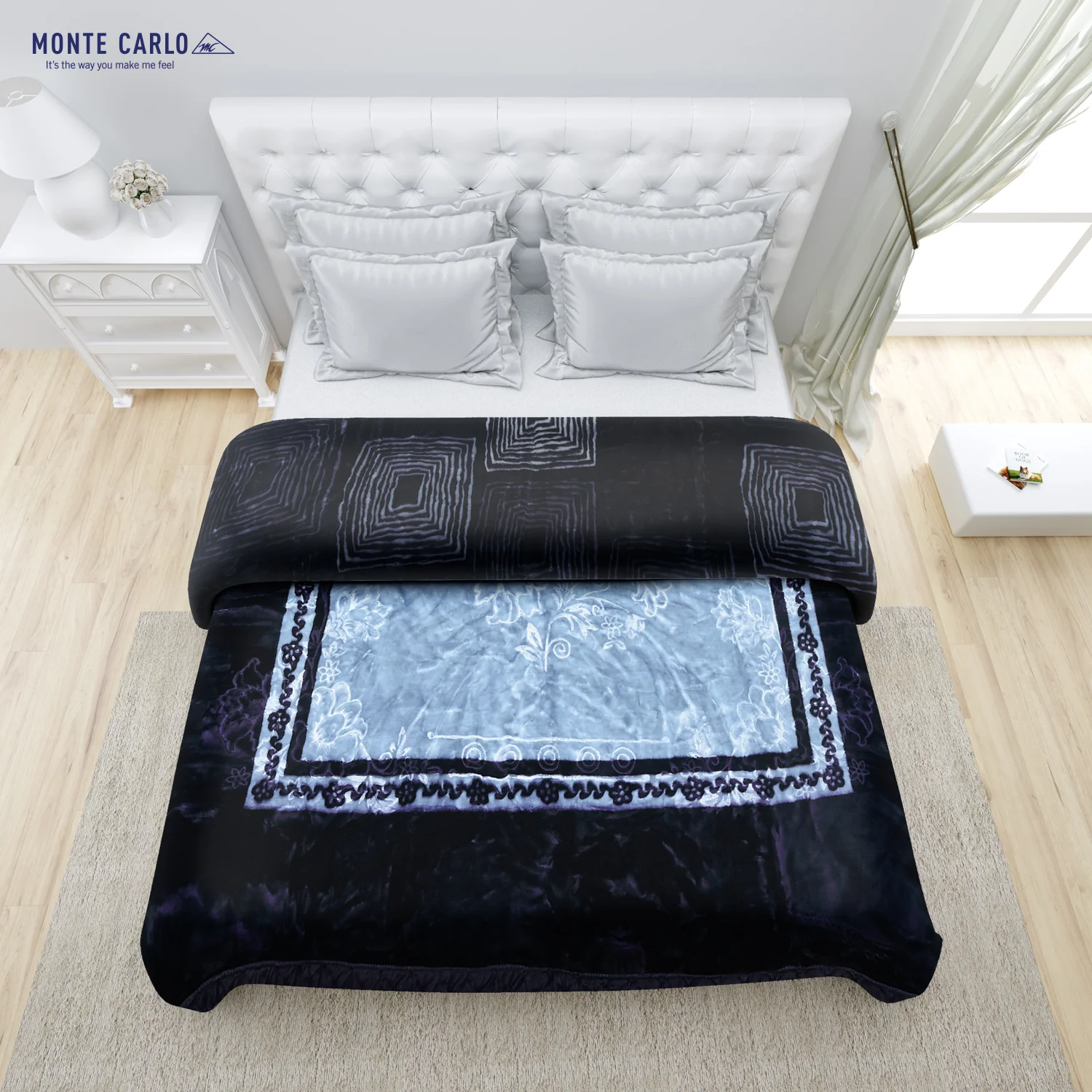 Printed Double Bed Blanket for Heavy Winter -2 Ply - Image 4