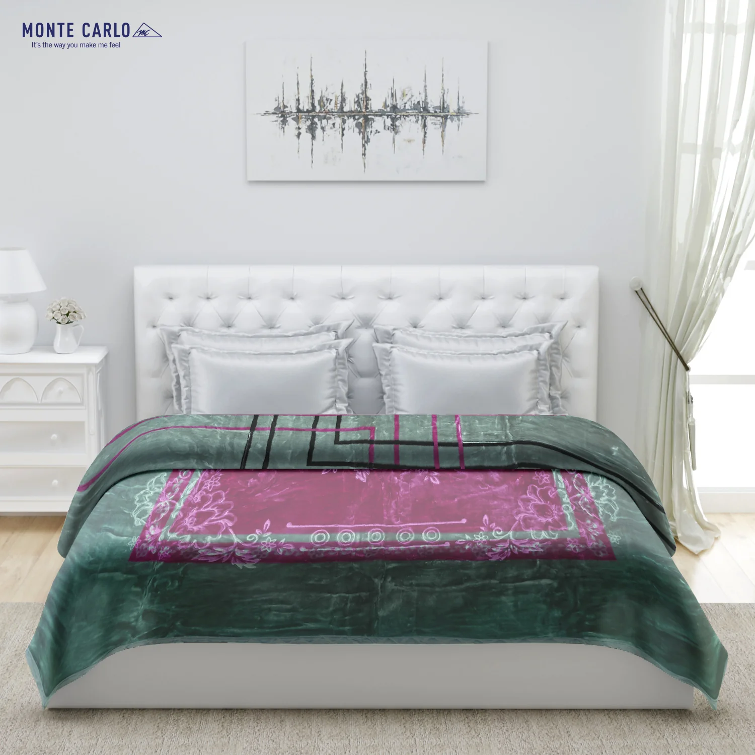 Printed Double Bed Blanket for Heavy Winter -2 Ply - Image 3