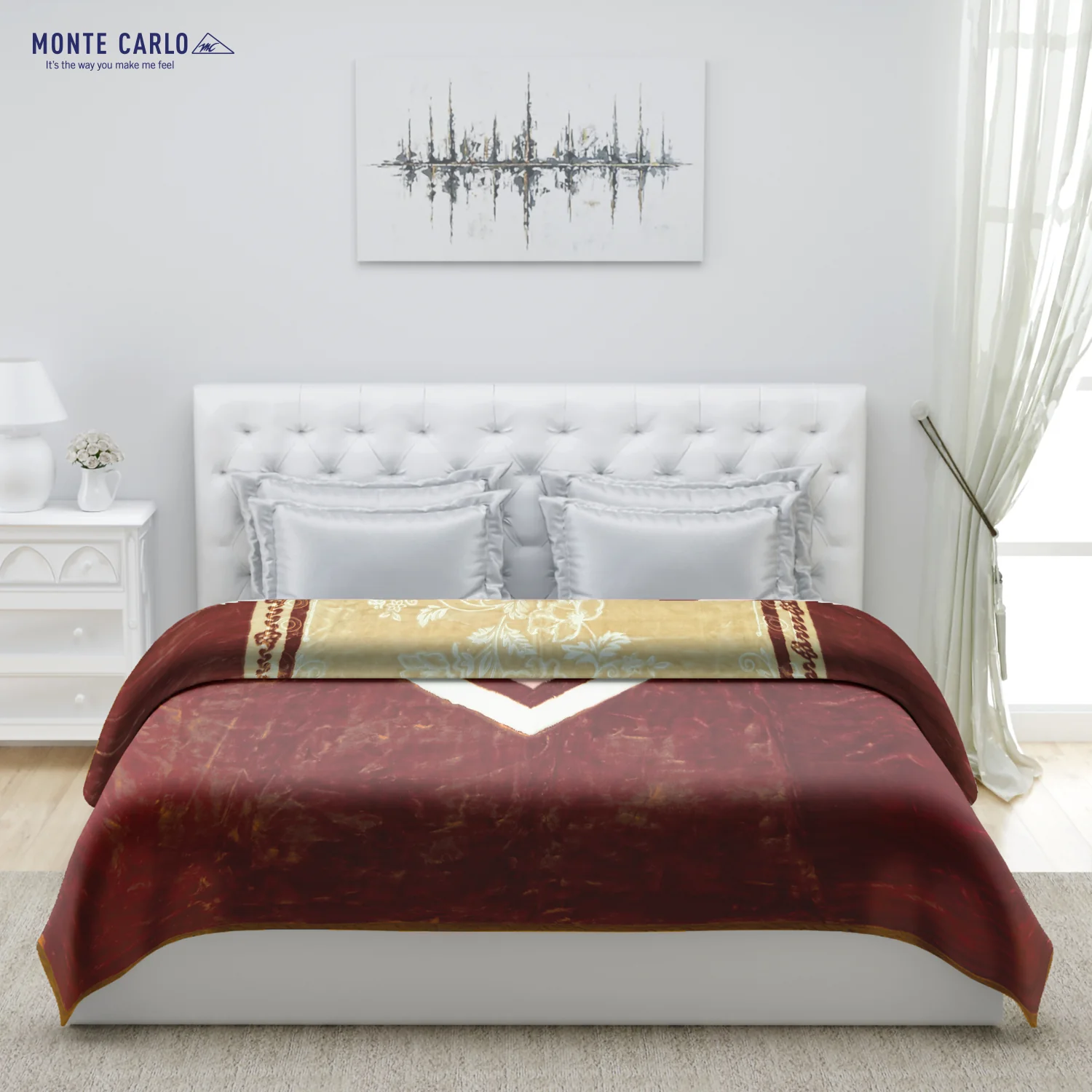 Printed Double Bed Blanket for Heavy Winter -2 Ply - Image 3