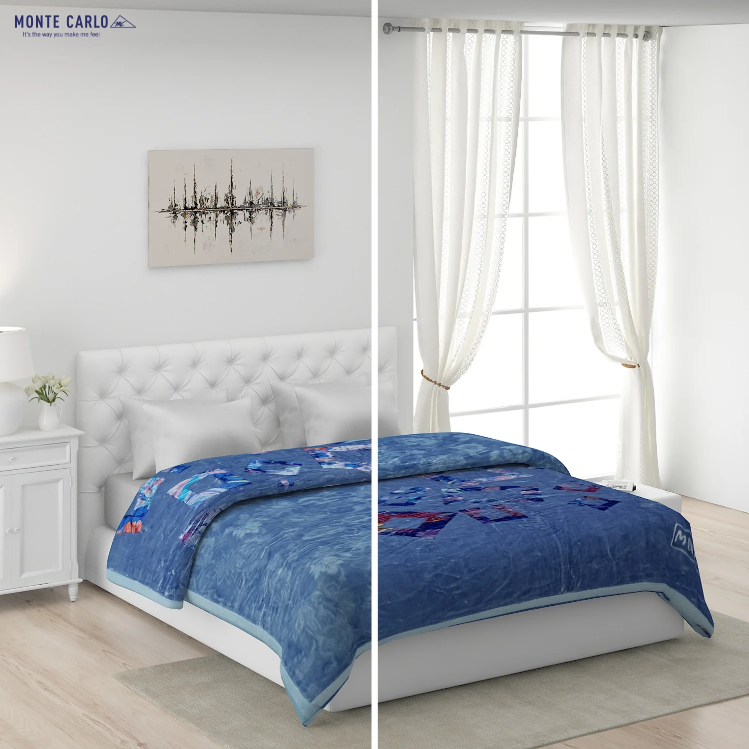 Printed Double Bed Blanket for Heavy Winter -2 Ply - Image 2