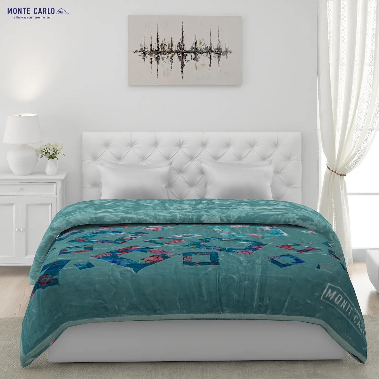 Printed Double Bed Blanket for Heavy Winter -2 Ply - Image 3