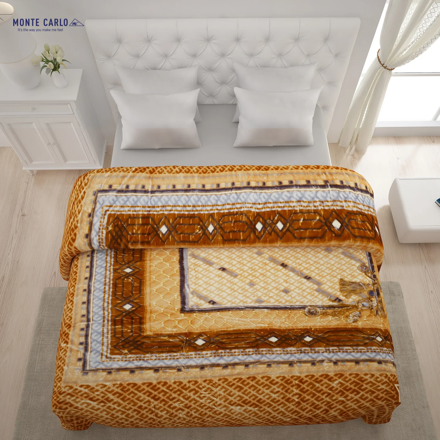 Printed Double Bed Blanket for Heavy Winter -2 Ply - Image 3