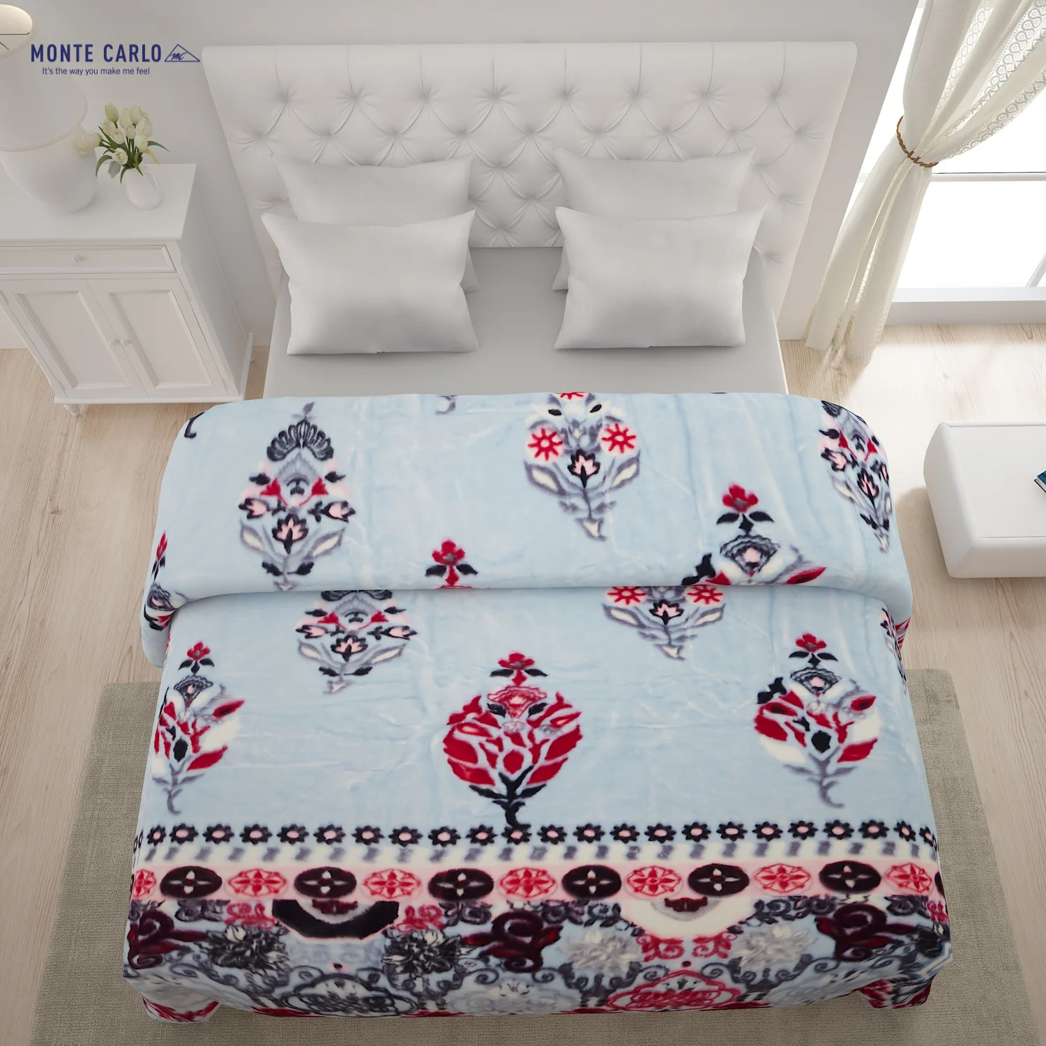 Printed Double Bed Blanket for Heavy Winter -2 Ply - Image 3