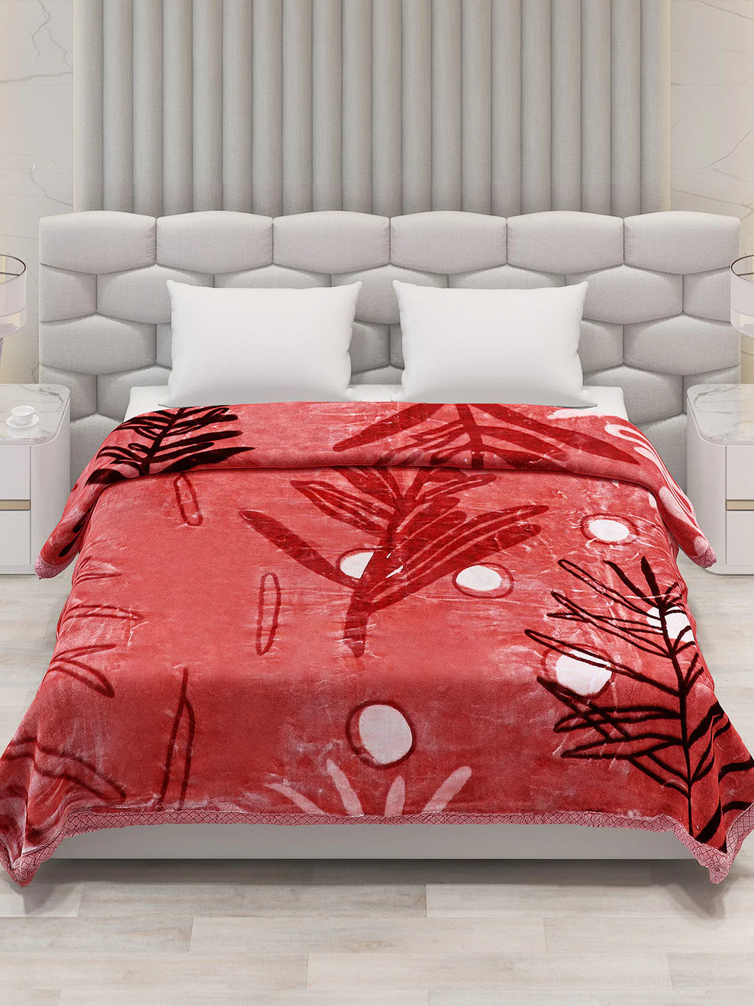 Printed Double Bed Blanket for Heavy Winter -2 Ply - Image 2