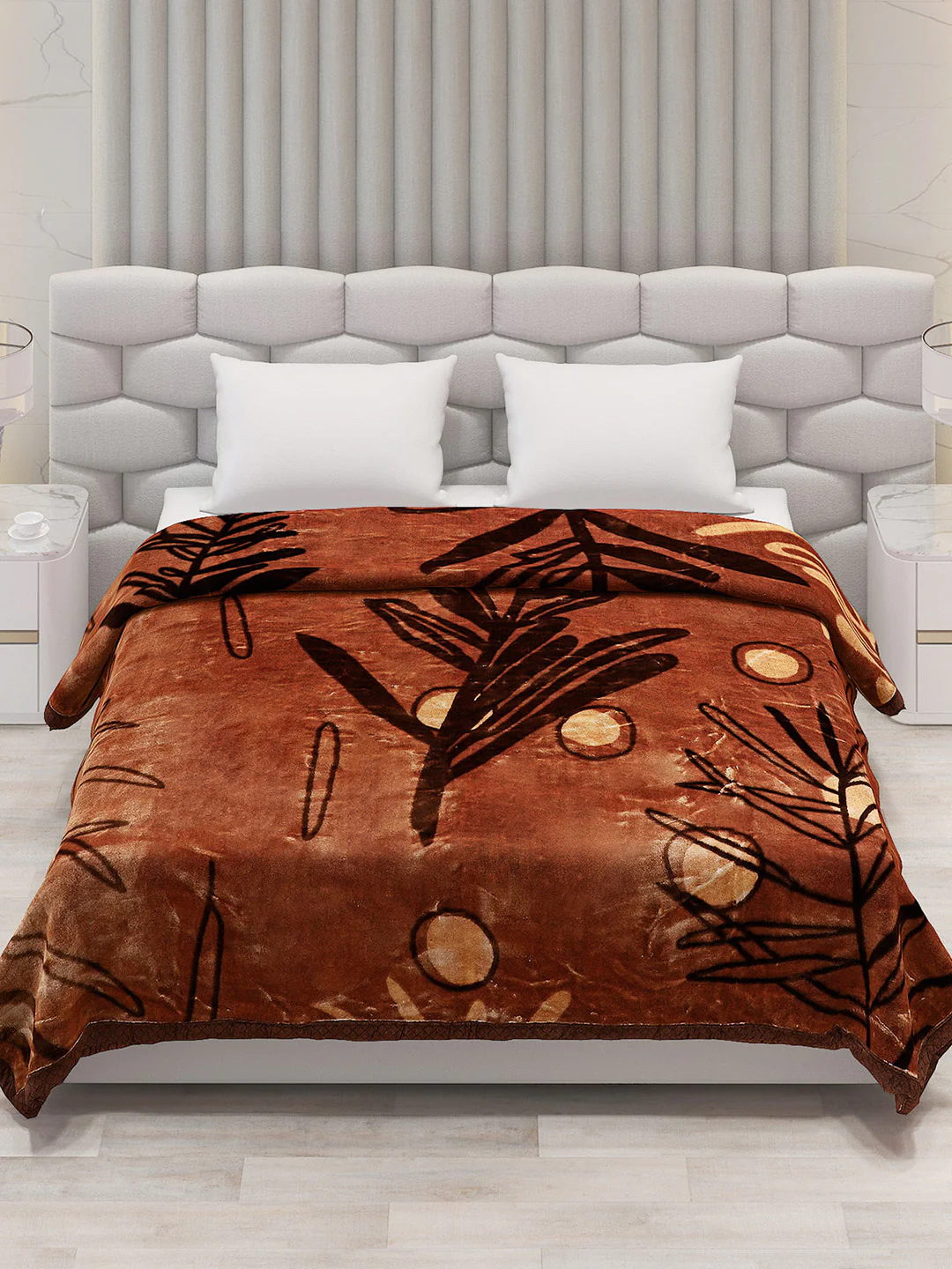 Printed Double Bed Blanket for Heavy Winter -2 Ply - Image 2