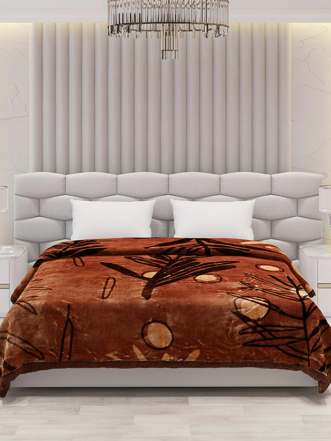 Printed Double Bed Blanket for Heavy Winter -2 Ply - Image 3