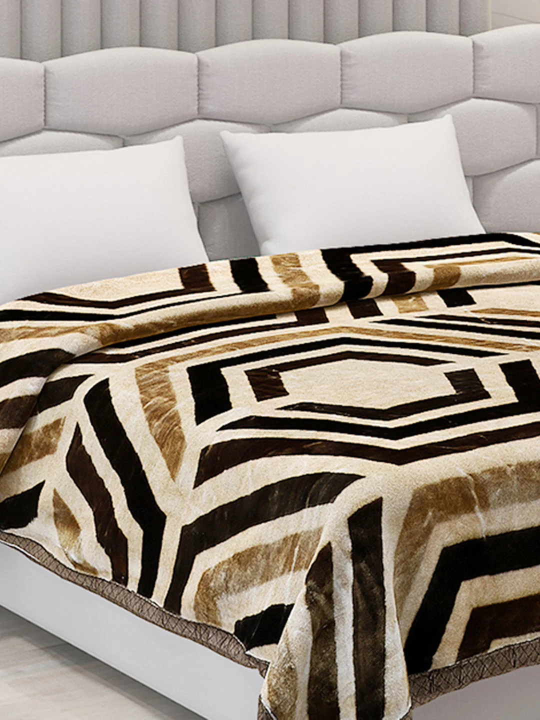 Printed Double Bed Blanket for Heavy Winter -2 Ply - Image 4