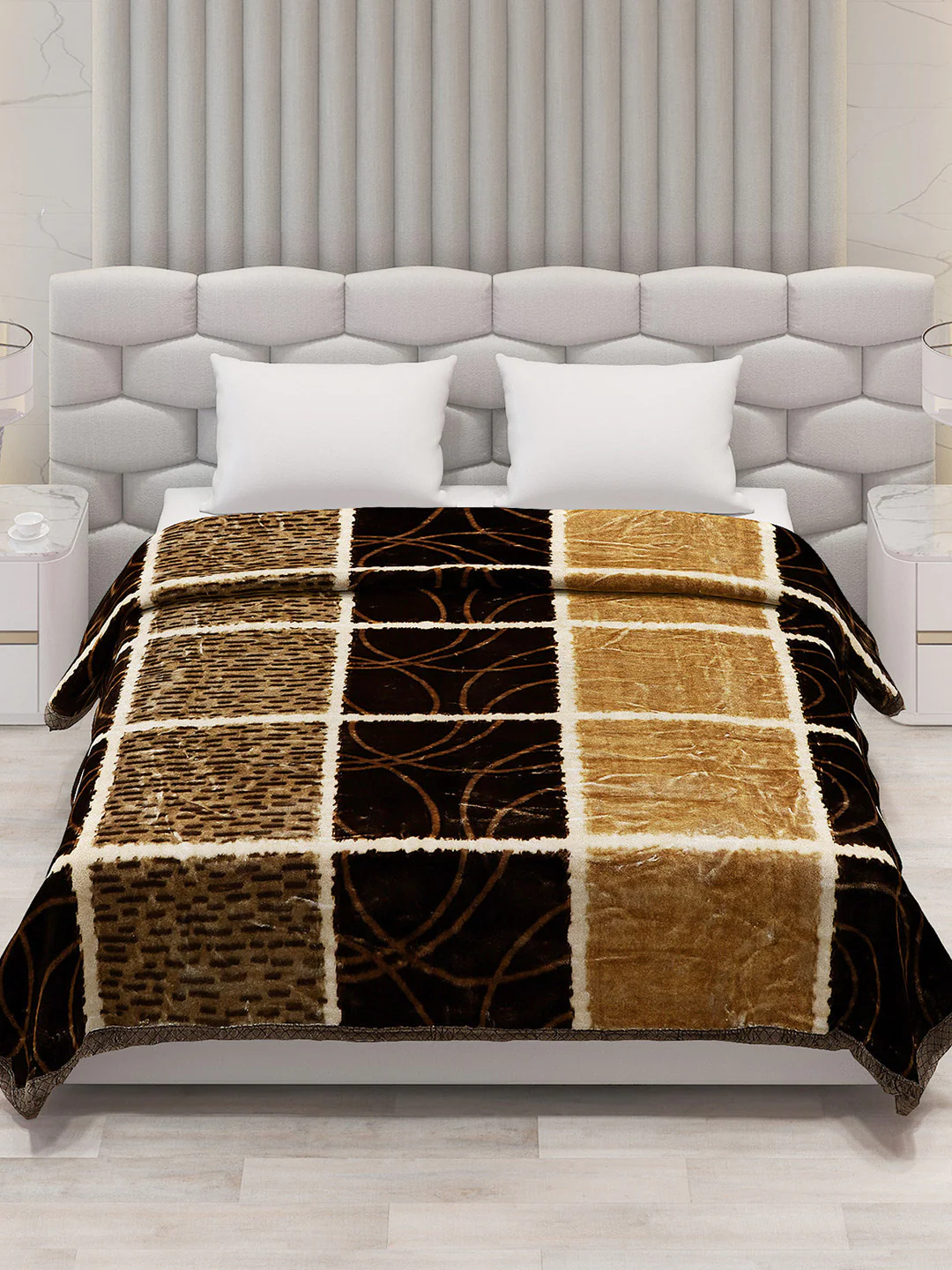 Printed Double Bed Blanket for Heavy Winter -2 Ply - Image 2