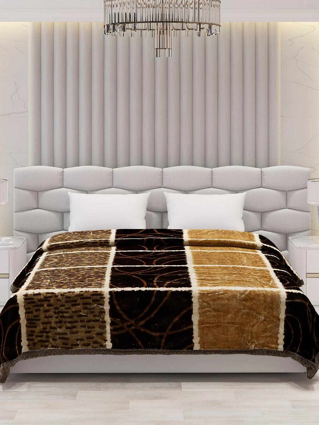 Printed Double Bed Blanket for Heavy Winter -2 Ply - Image 3