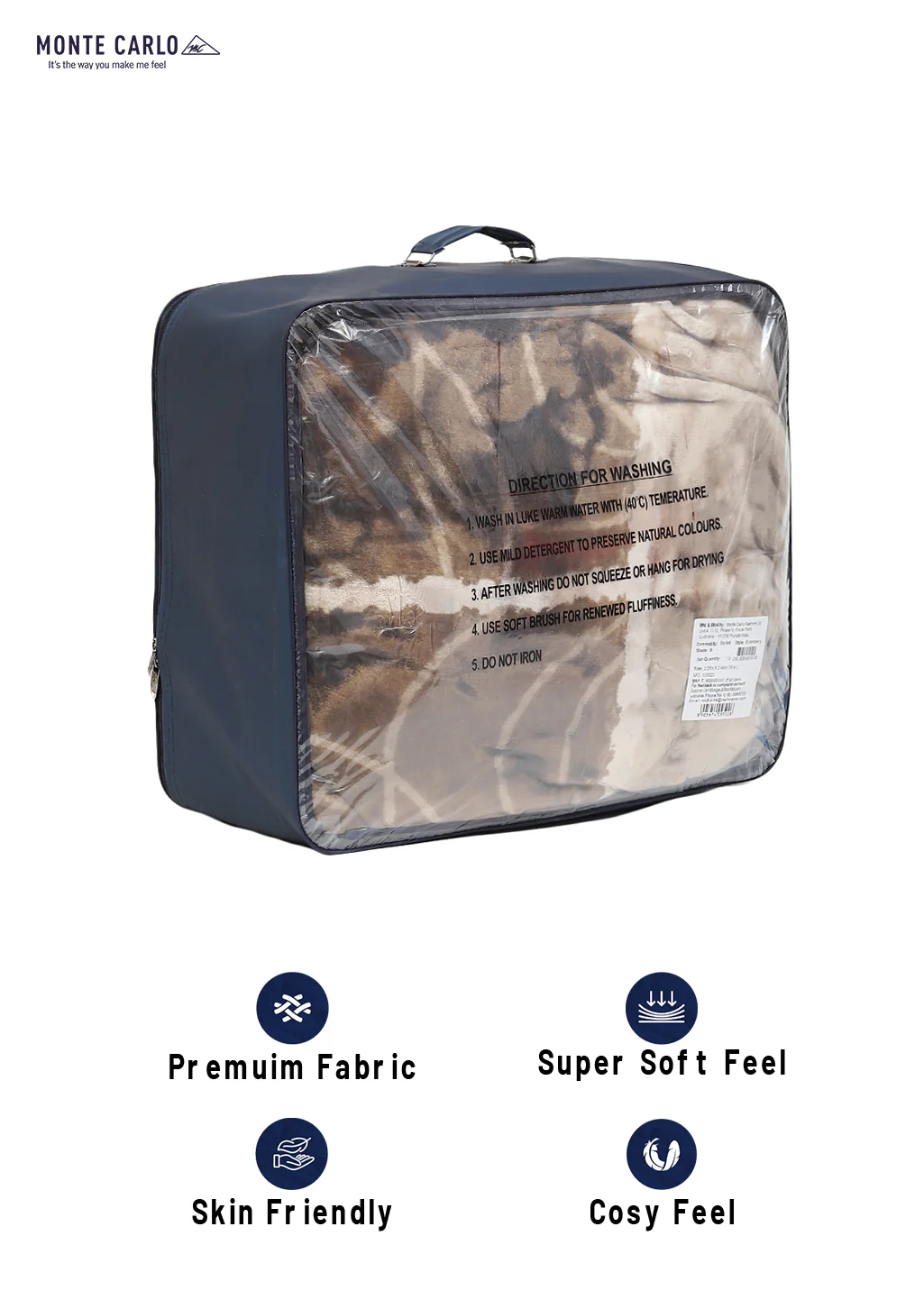 Printed Double Bed Blanket for Heavy Winter -2 Ply - Image 8