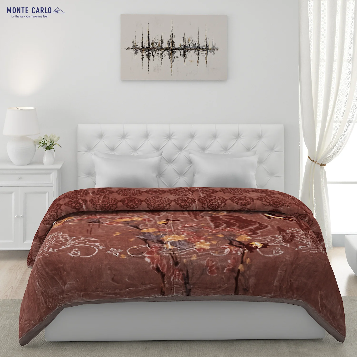 Printed Double Bed Blanket for Heavy Winter -2 Ply - Image 3
