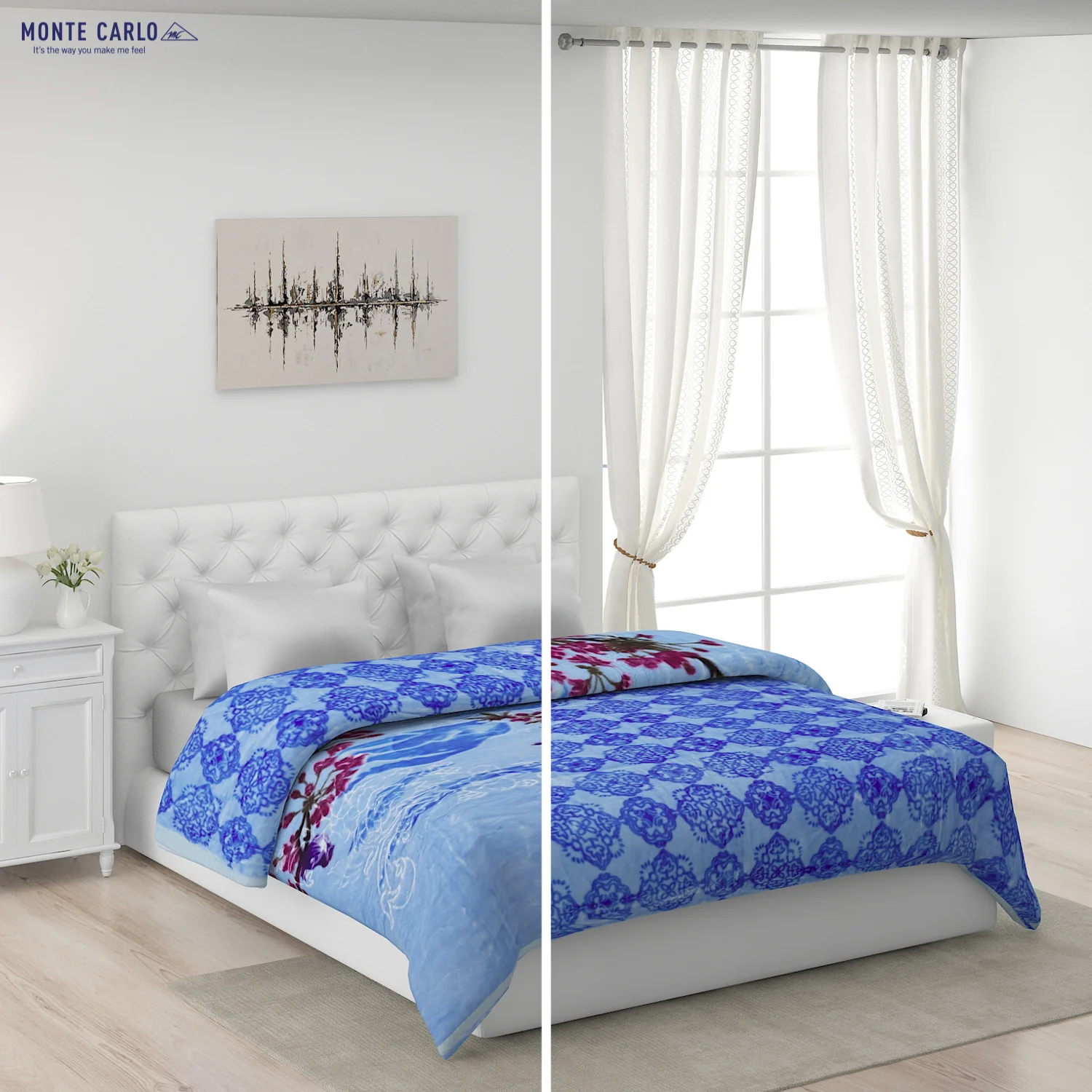 Printed Double Bed Blanket for Heavy Winter -2 Ply - Image 2