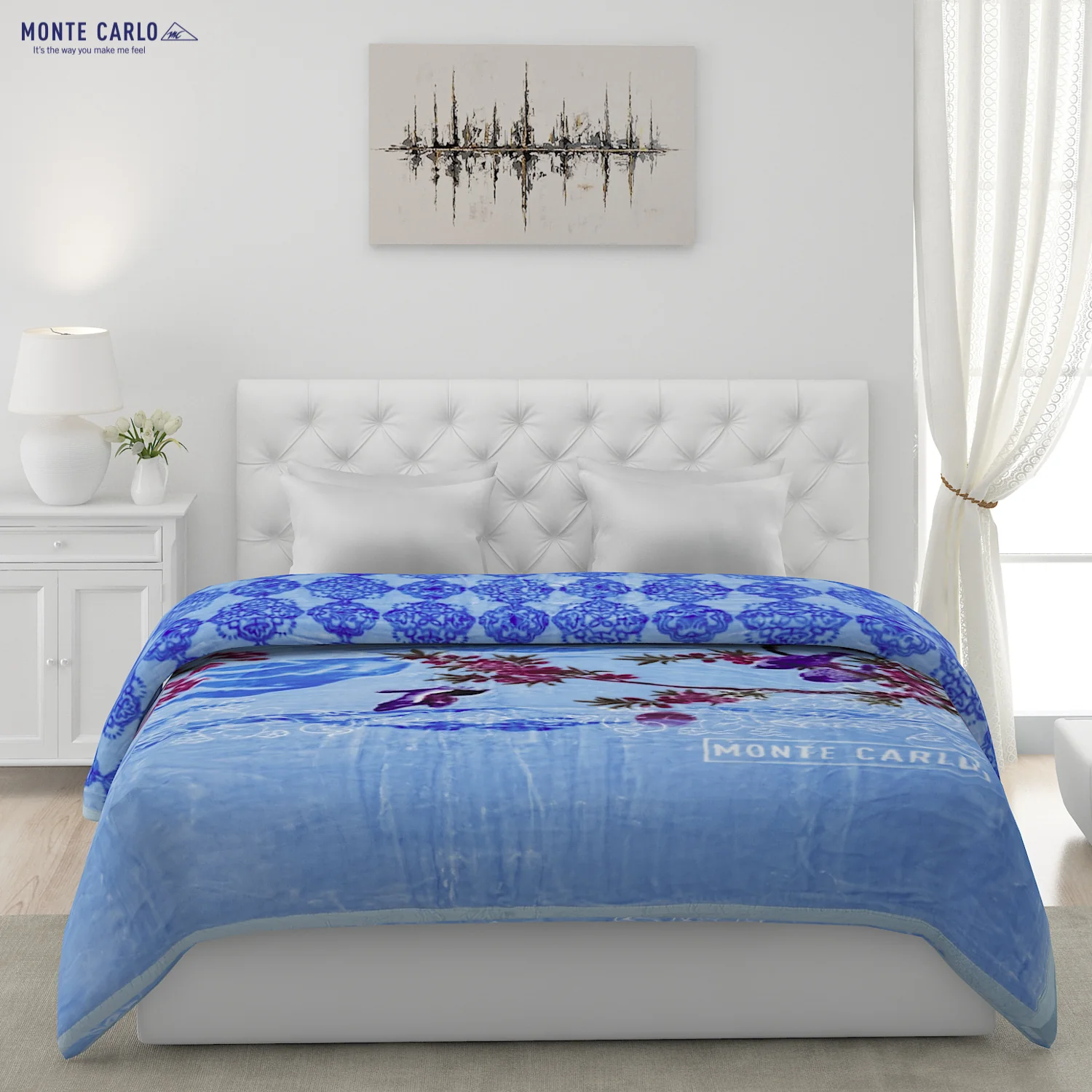 Printed Double Bed Blanket for Heavy Winter -2 Ply - Image 3