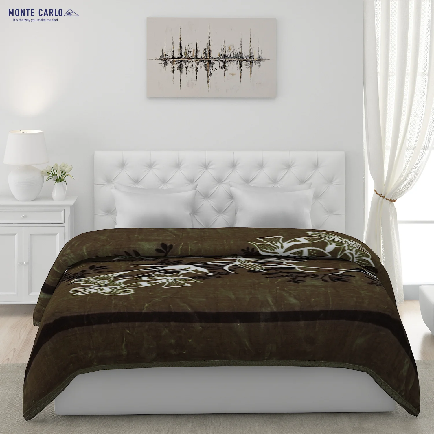 Printed Double Bed Blanket for Heavy Winter -2 Ply - Image 2