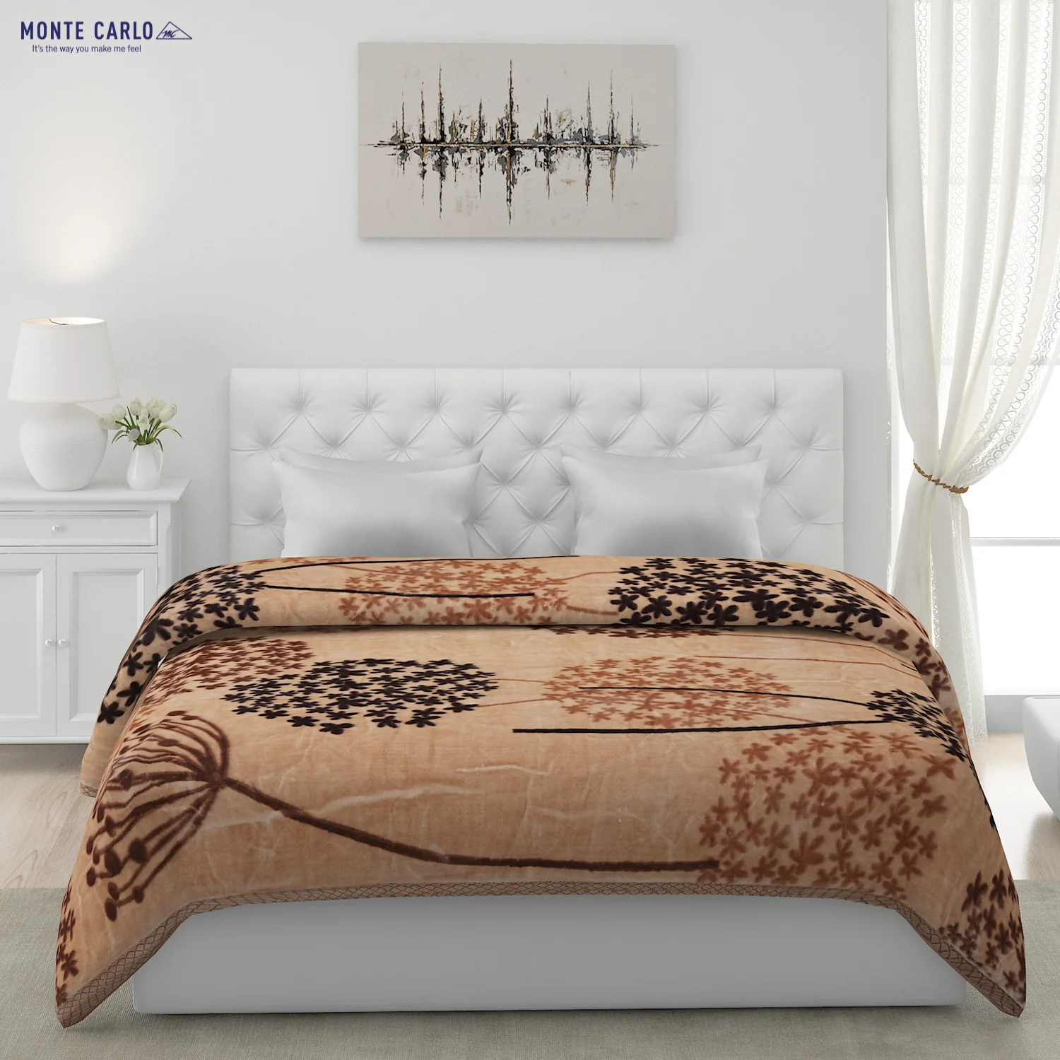 Printed Double Bed Blanket for Heavy Winter -2 Ply - Image 2