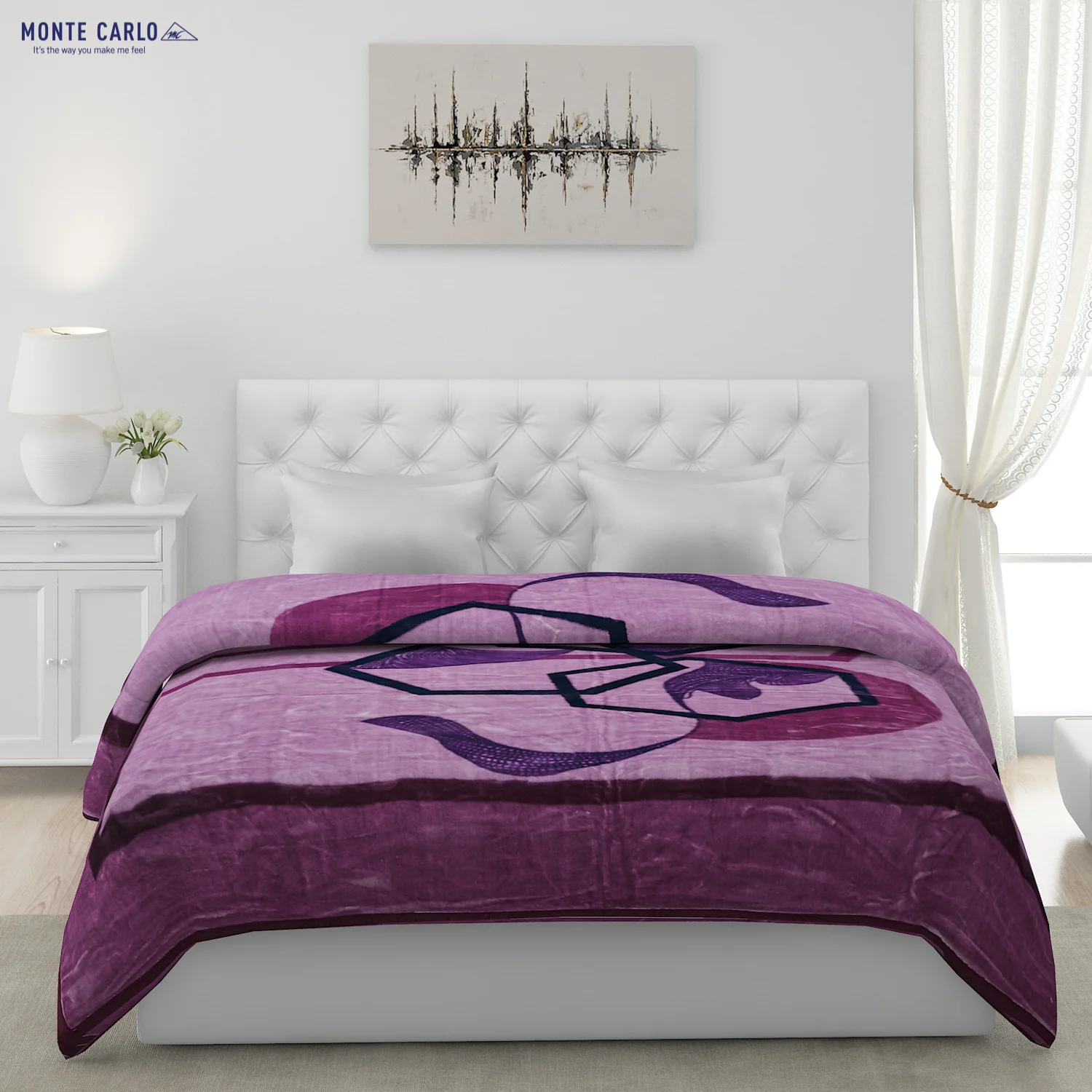 Printed Double Bed Blanket for Heavy Winter -2 Ply - Image 3