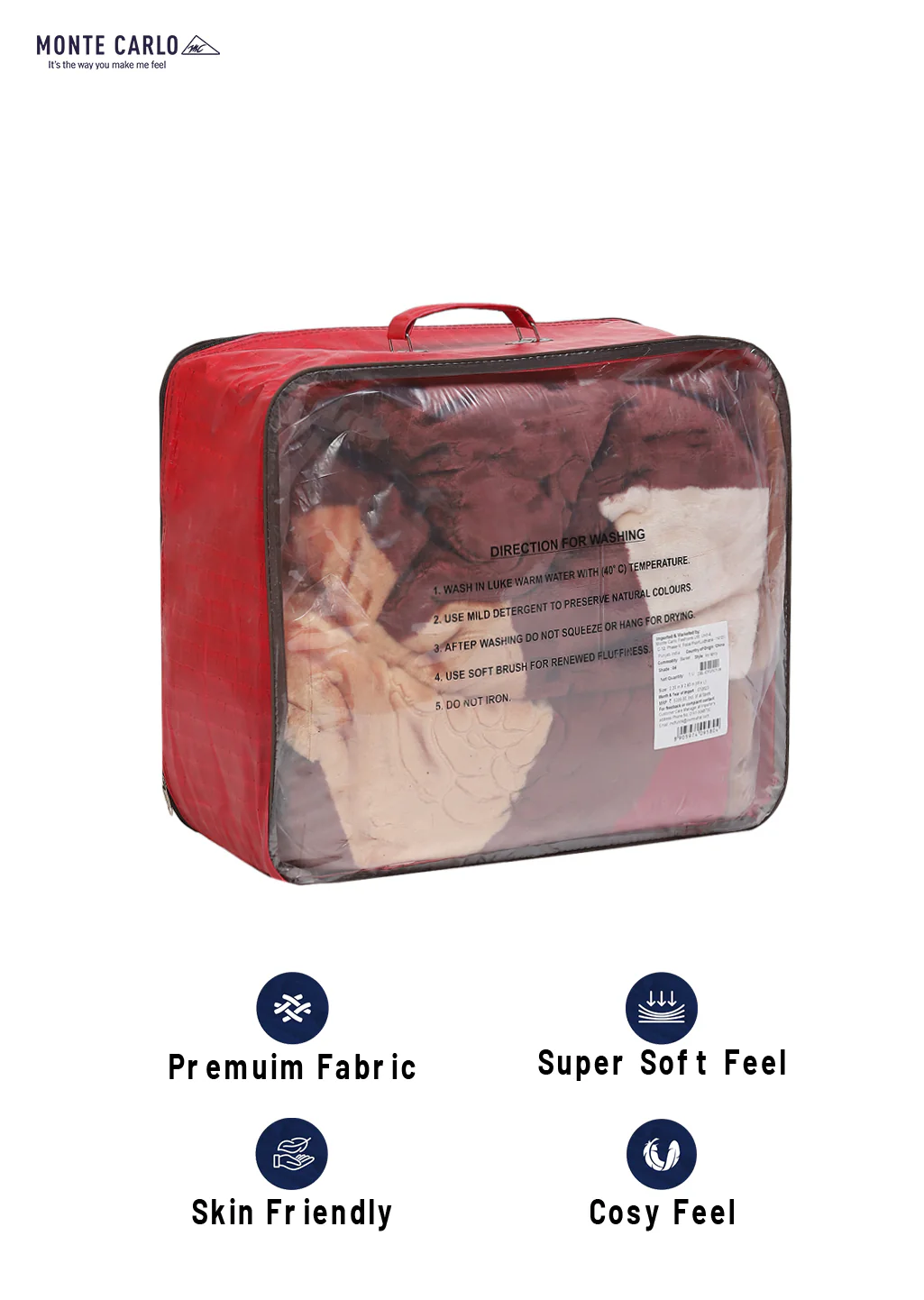 Printed Double Bed Blanket for Heavy Winter -2 Ply - Image 2
