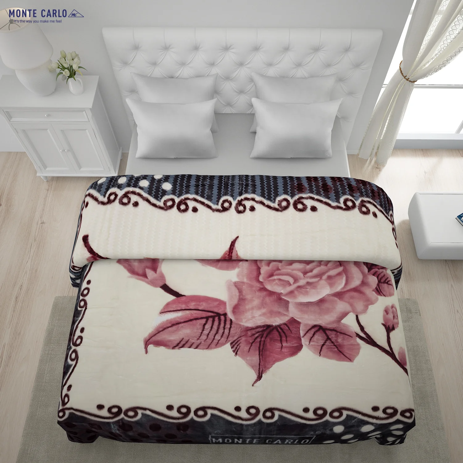 Printed Double Bed Blanket for Heavy Winter -2 Ply - Image 3