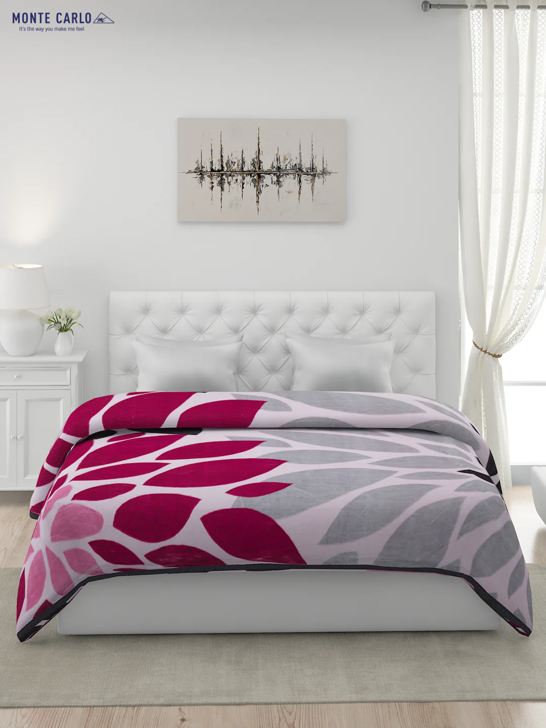Printed Double Bed Blanket for Heavy Winter -2 Ply - Image 2