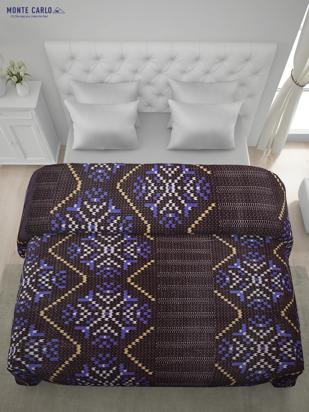 Printed Double Bed Blanket for Heavy Winter -2 Ply - Image 3