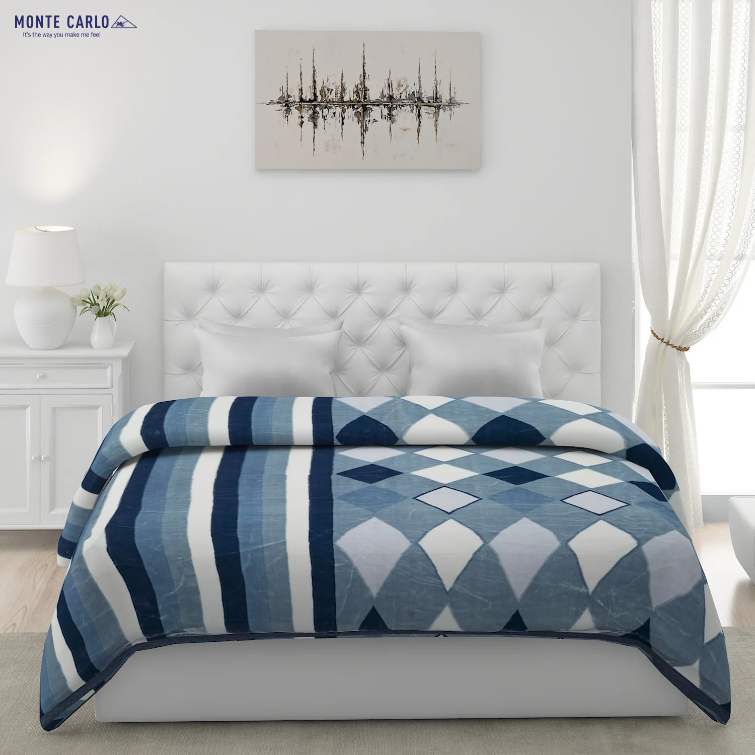 Printed Double Bed Blanket for Heavy Winter -2 Ply - Image 2