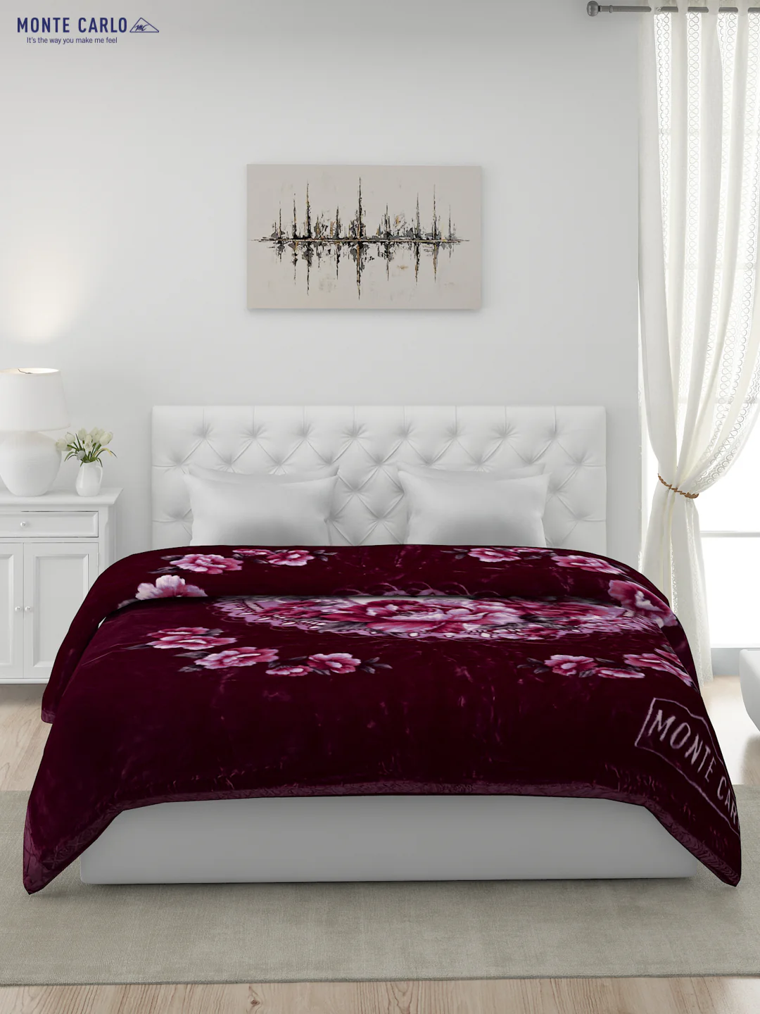 Printed Double Bed Blanket for Heavy Winter -2 Ply - Image 2