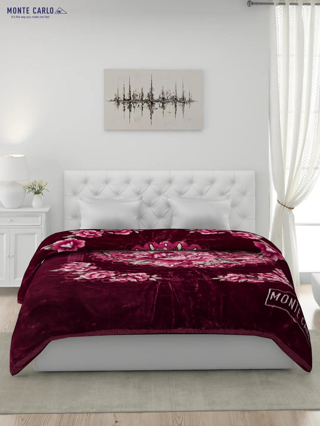 Printed Double Bed Blanket for Heavy Winter -2 Ply - Image 2