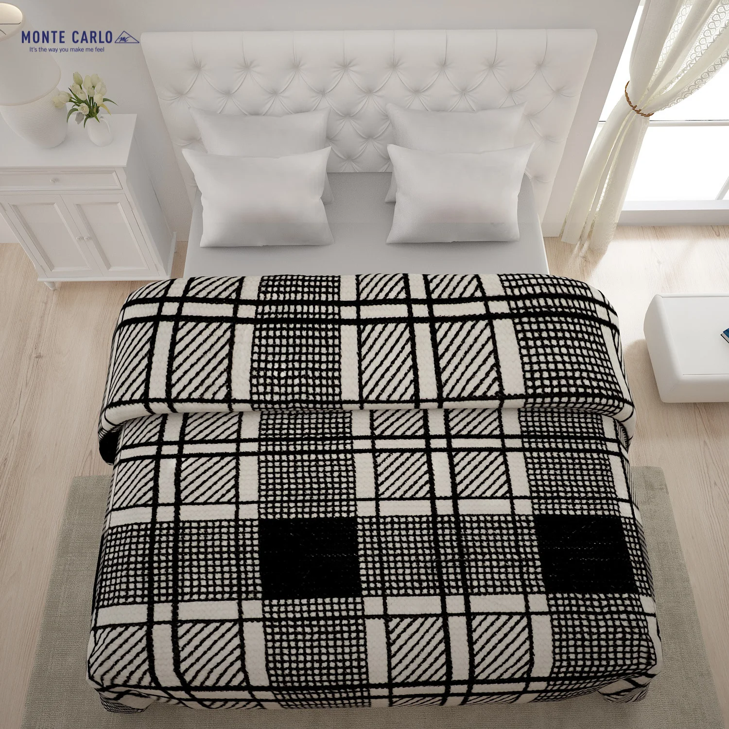 Printed Double Bed Blanket for Heavy Winter -2 Ply - Image 3